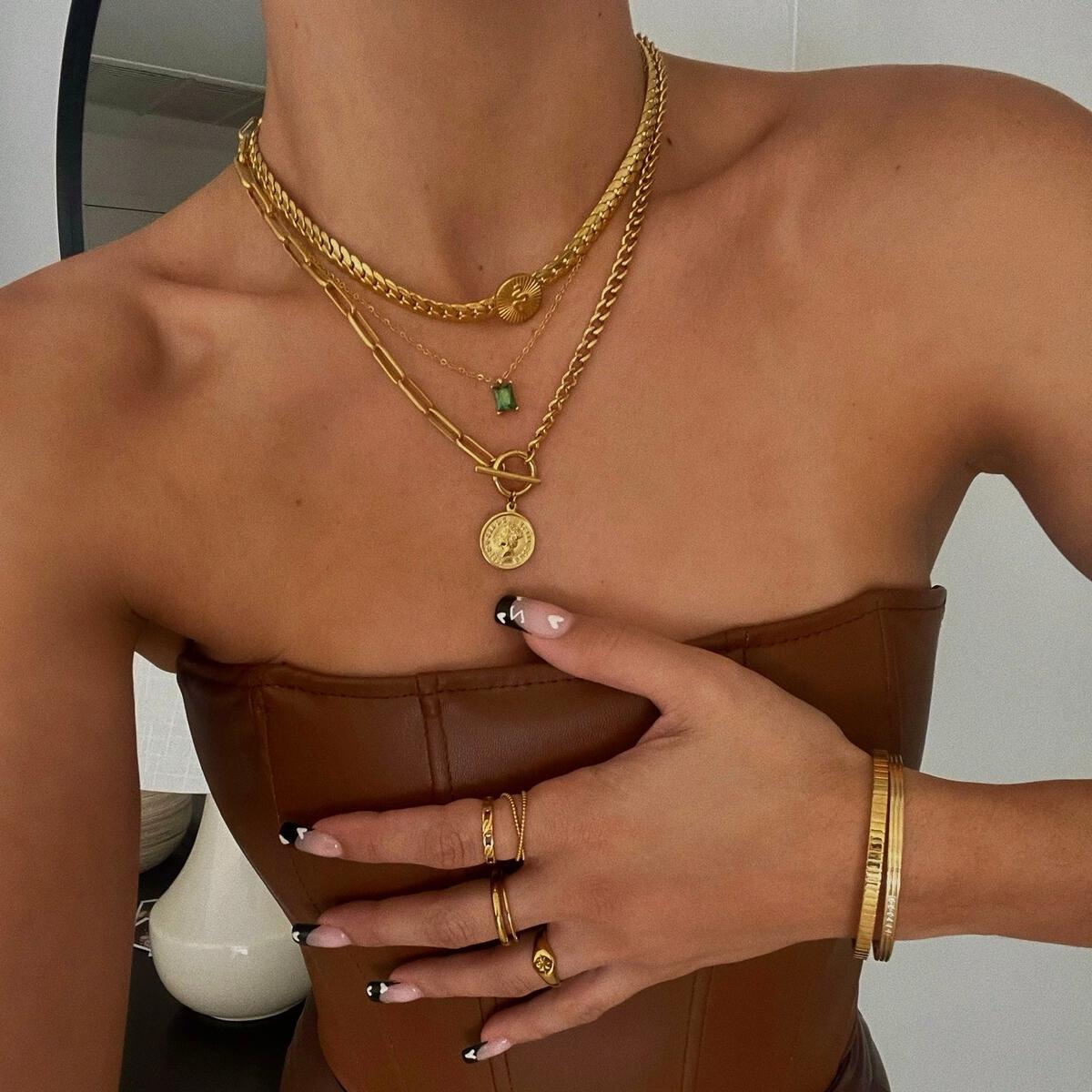 Bethany Baguette Necklace