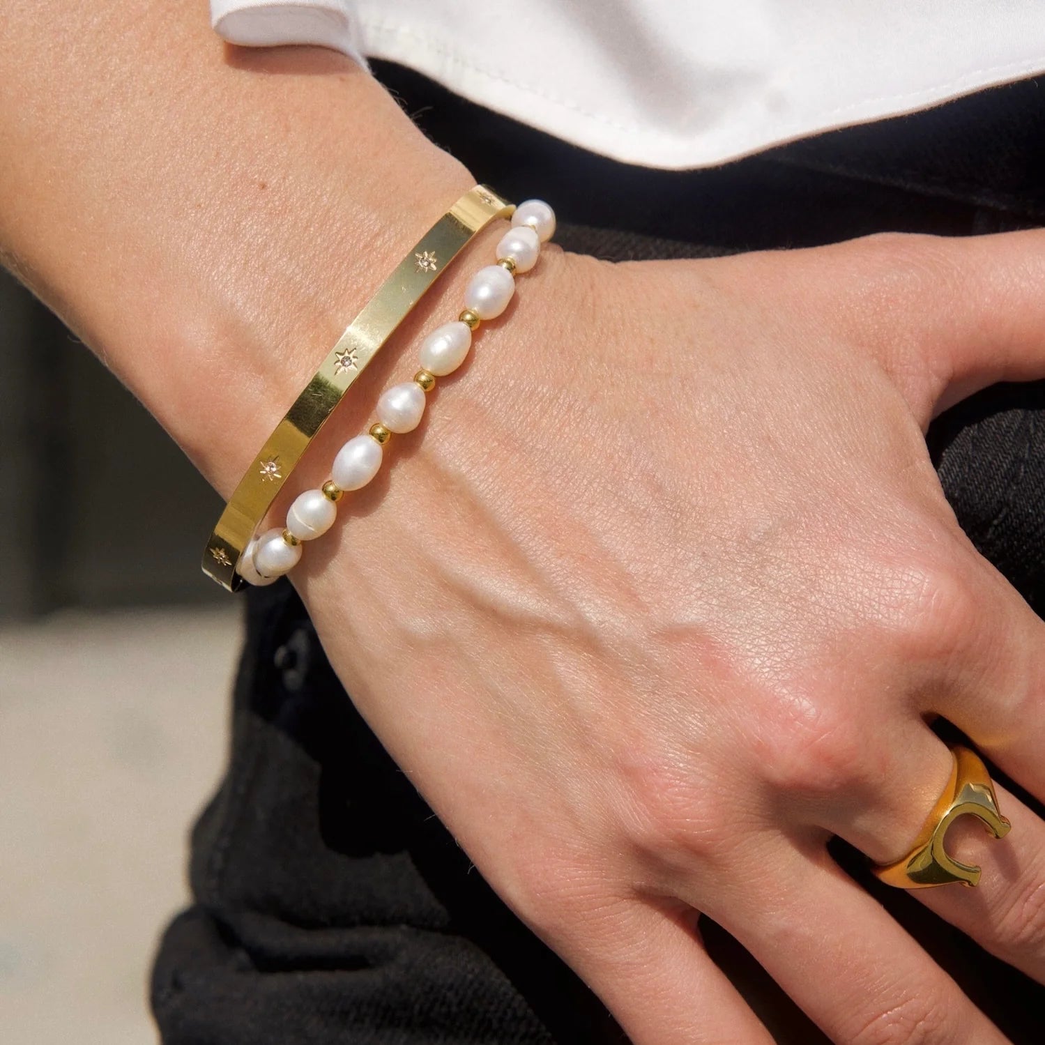 Coda North Star Bangle Bracelet
