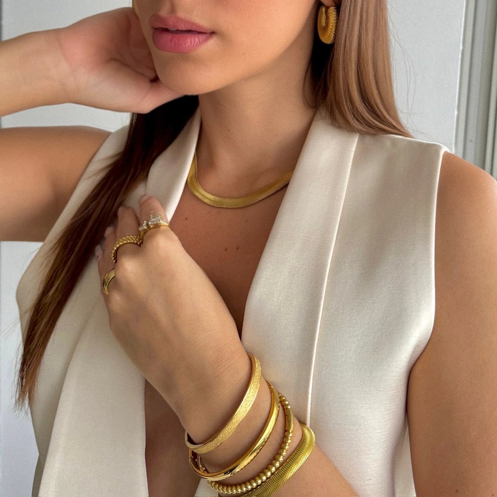 Scarlett Beaded Bangle Bracelet