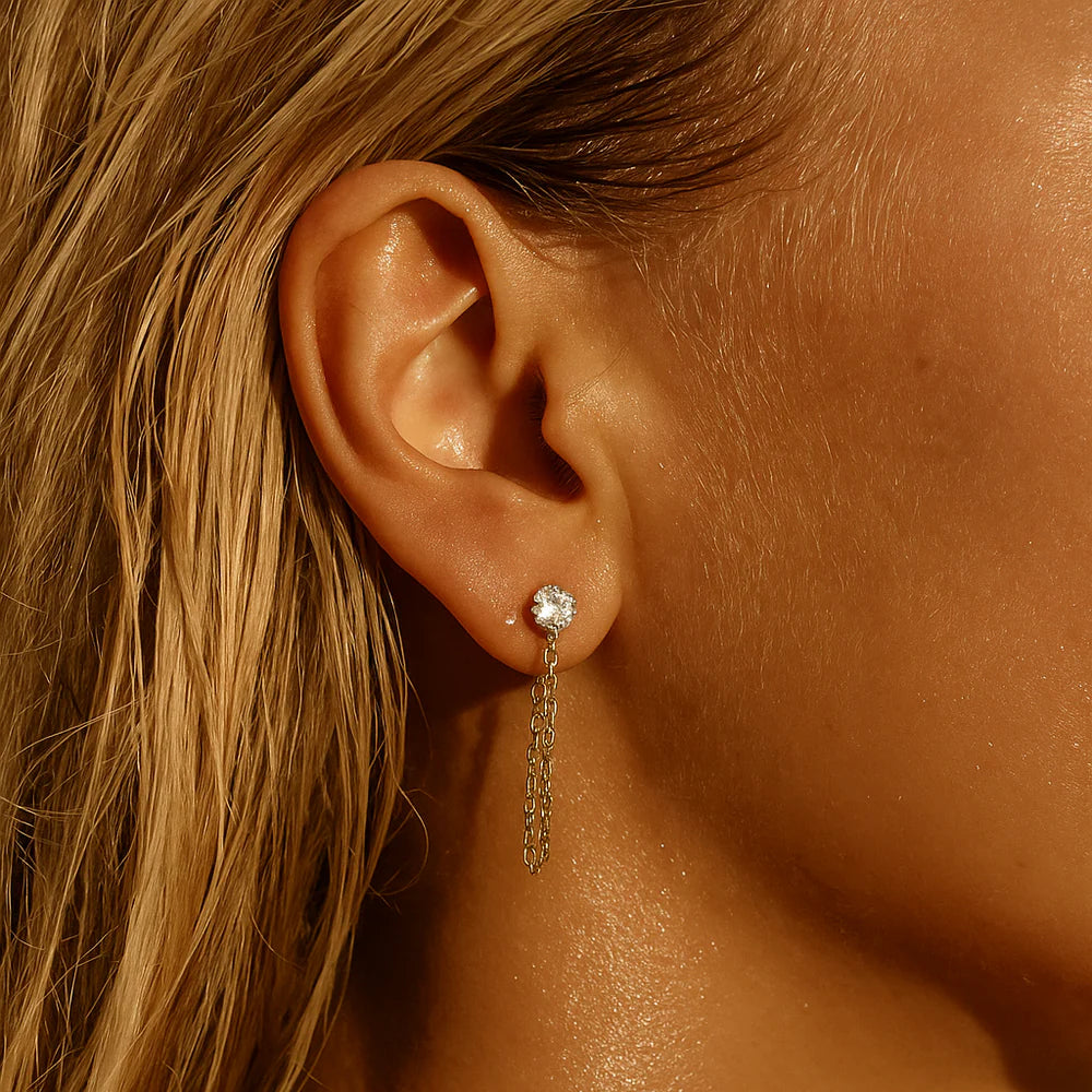 Sloane Chain Stud Earring