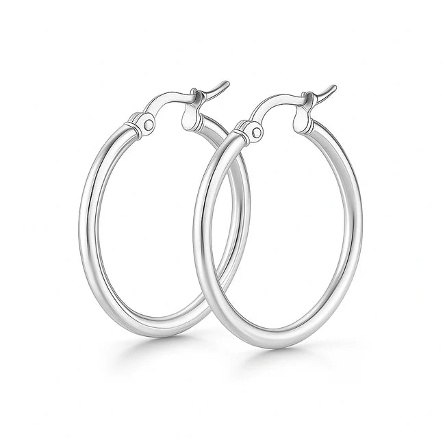 Laurette Hoop Earring - Silver