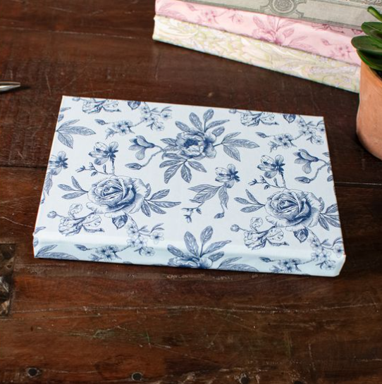 BLUE FLORAL NOTEBOOK
