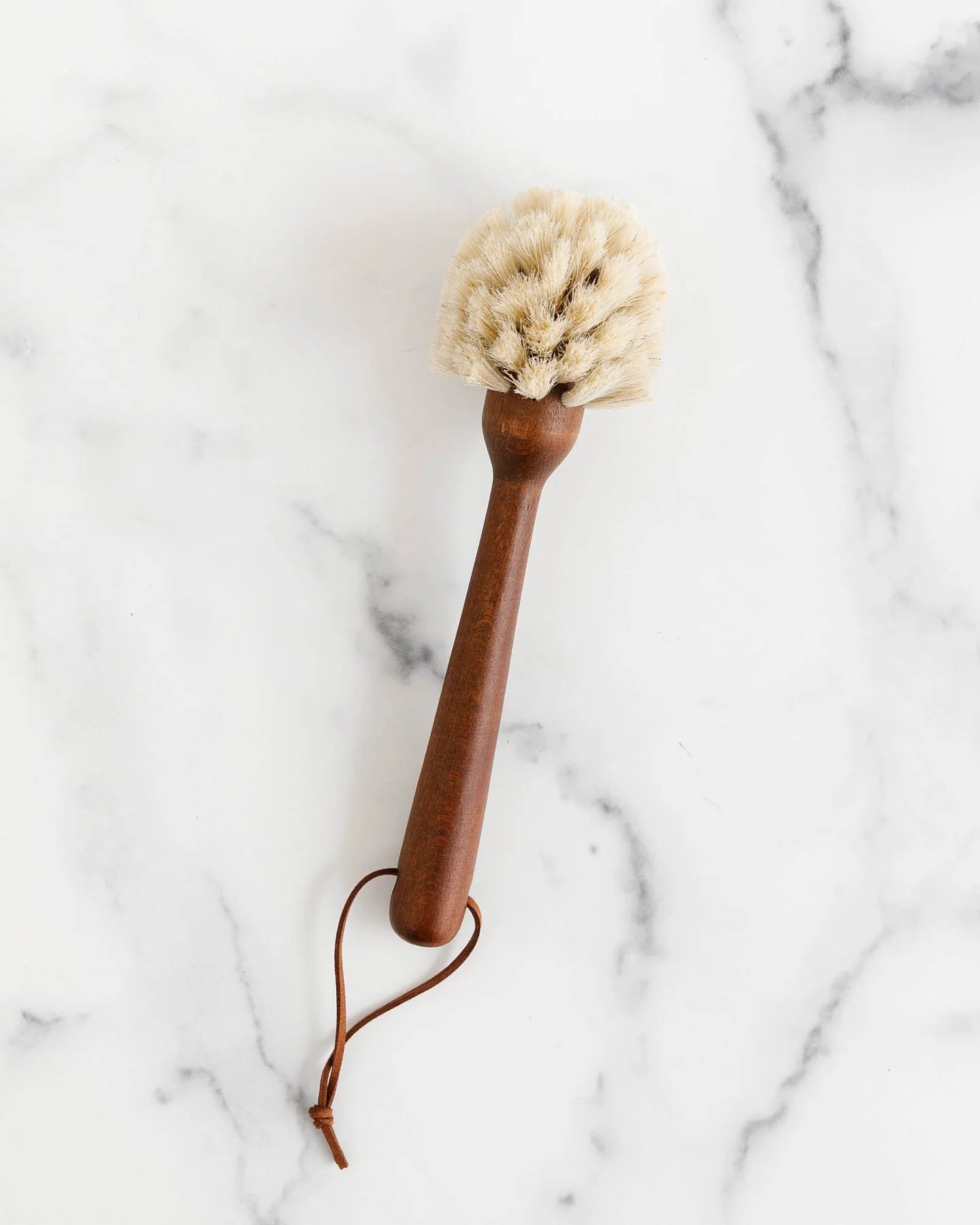 Beech Wood Dish Brush - Leather TIE