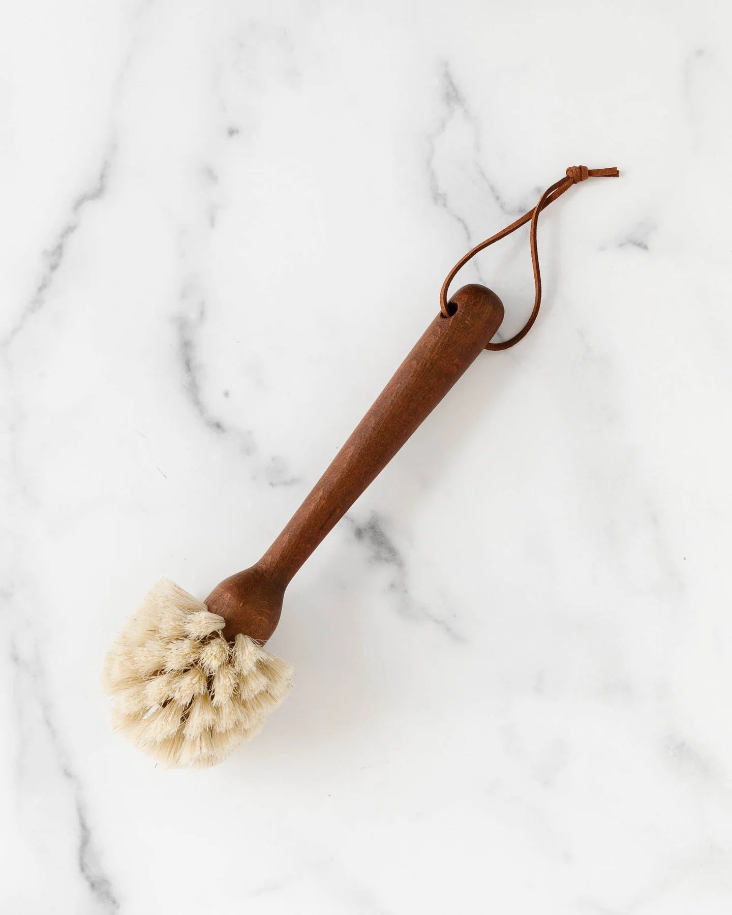 Beech Wood Dish Brush - Leather TIE
