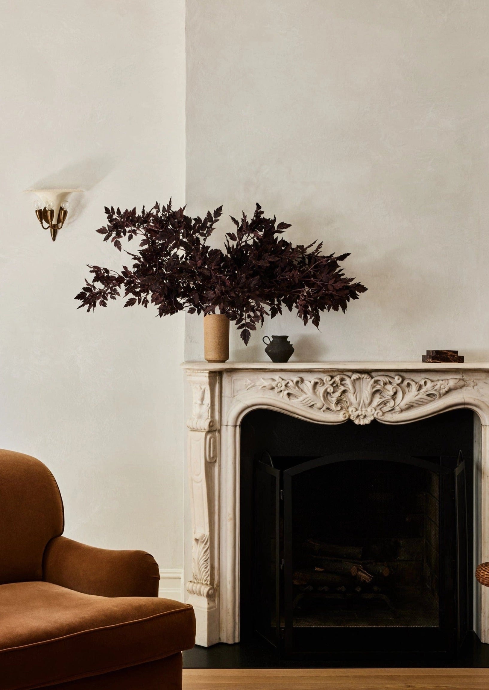 Plum Faux Ramosa Garland