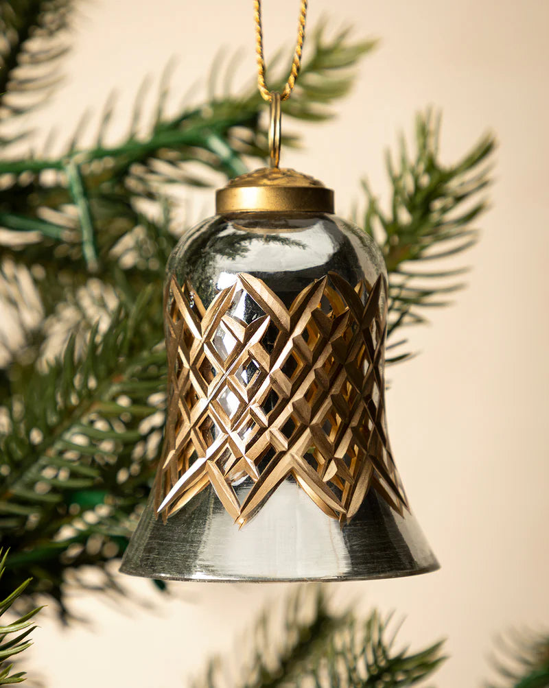 Vintage Glass Bell Ornament