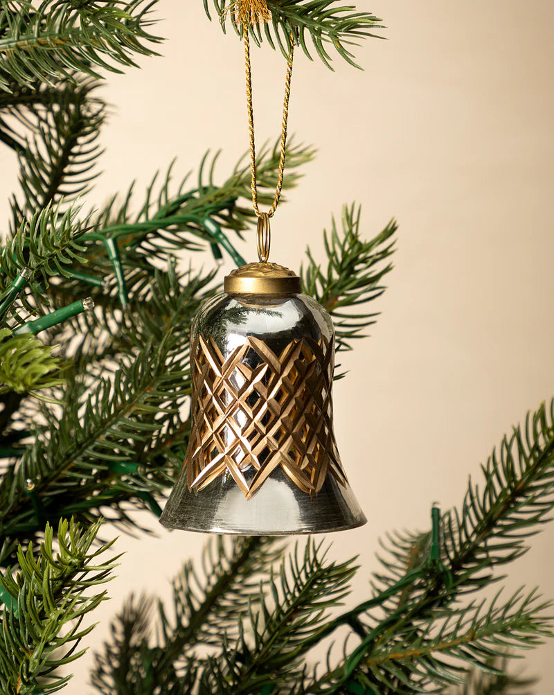 Vintage Glass Bell Ornament