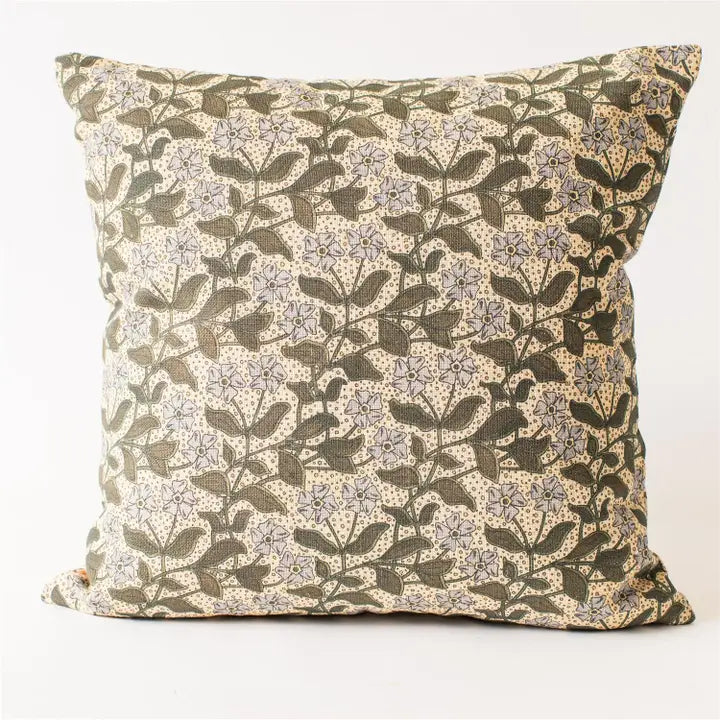 Floral Reversible Throw Pillow