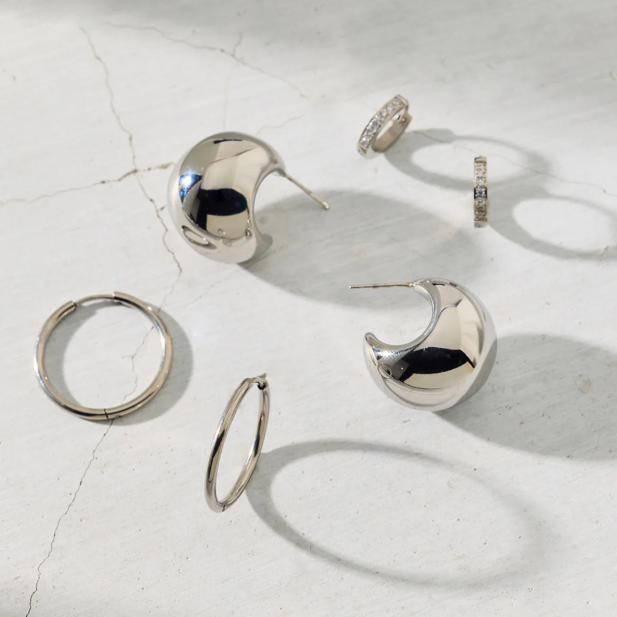 Tinsley Huggie Hoop Earring