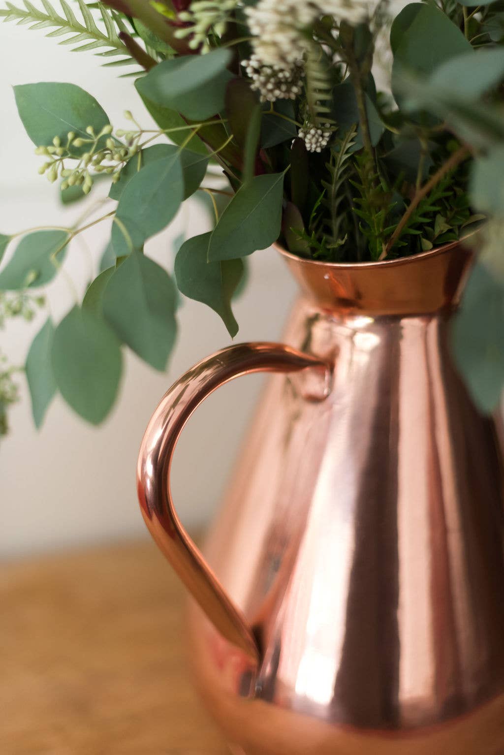 Large Copper haystack Heirloom pitcher