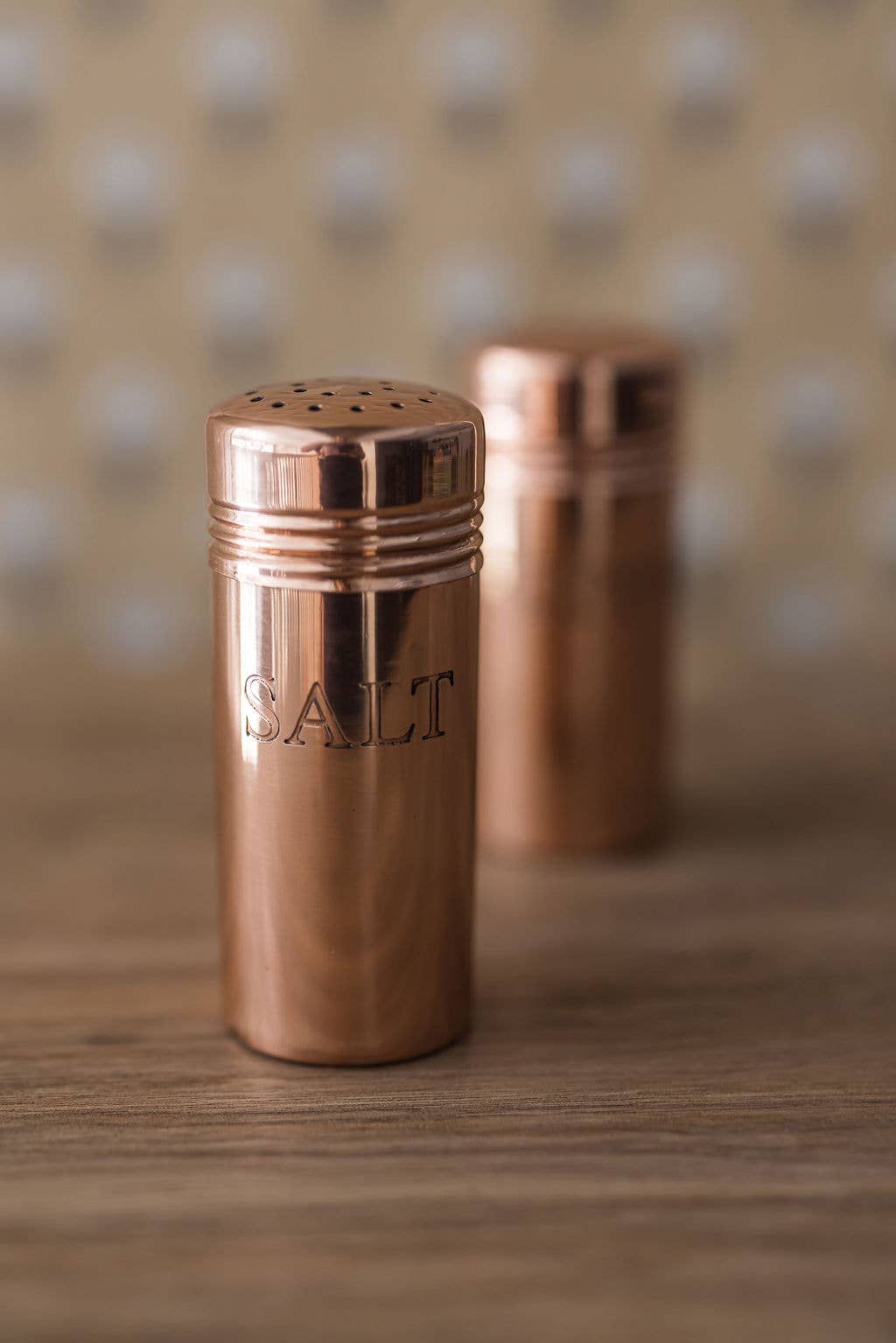 Copper Salt & Pepper Shakers