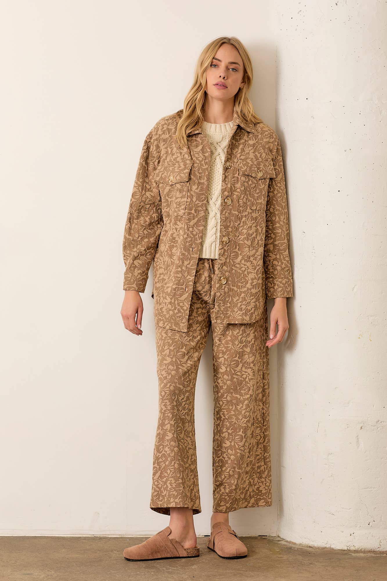 PRINTED DOUBLE KNIT PANT