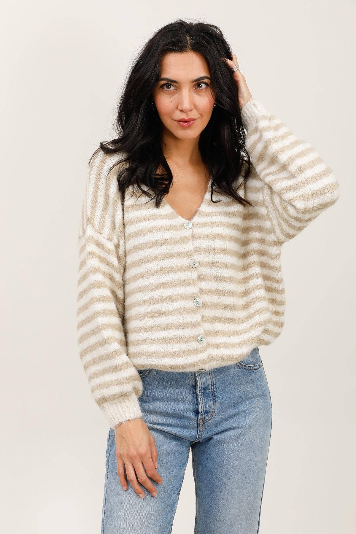 Striped cardigan