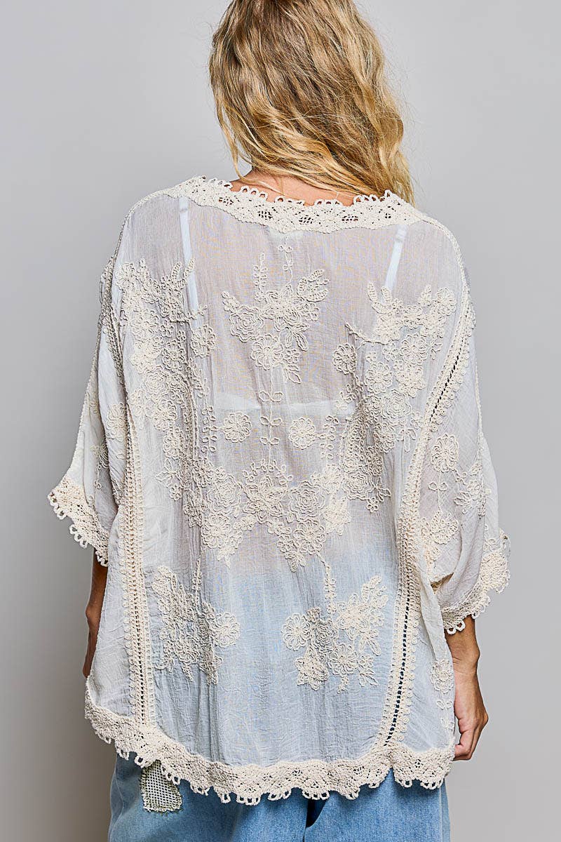 Emily Floral Embroidered Blouse