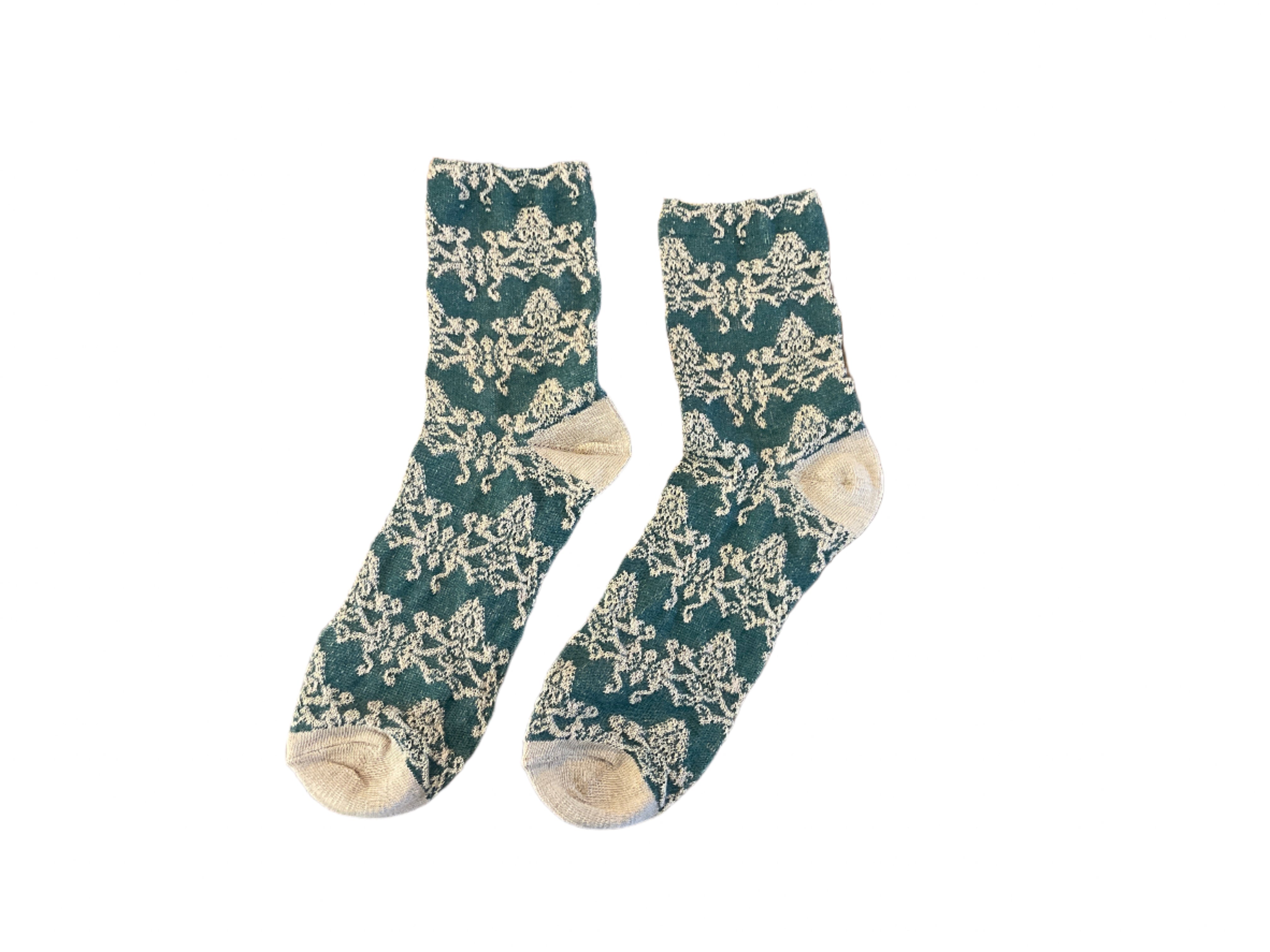 Vintage Floral Print Socks