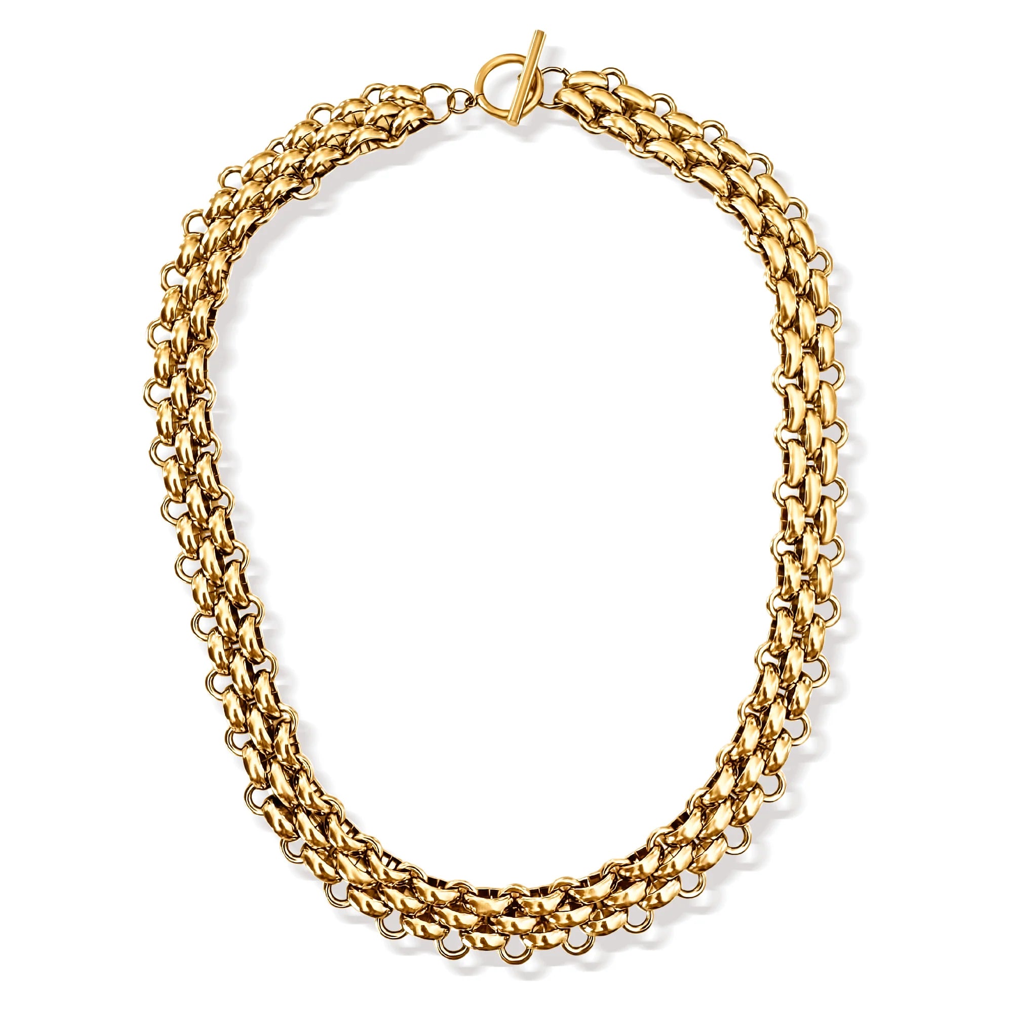 Rosalinda Chunky Chain Toggle Necklace