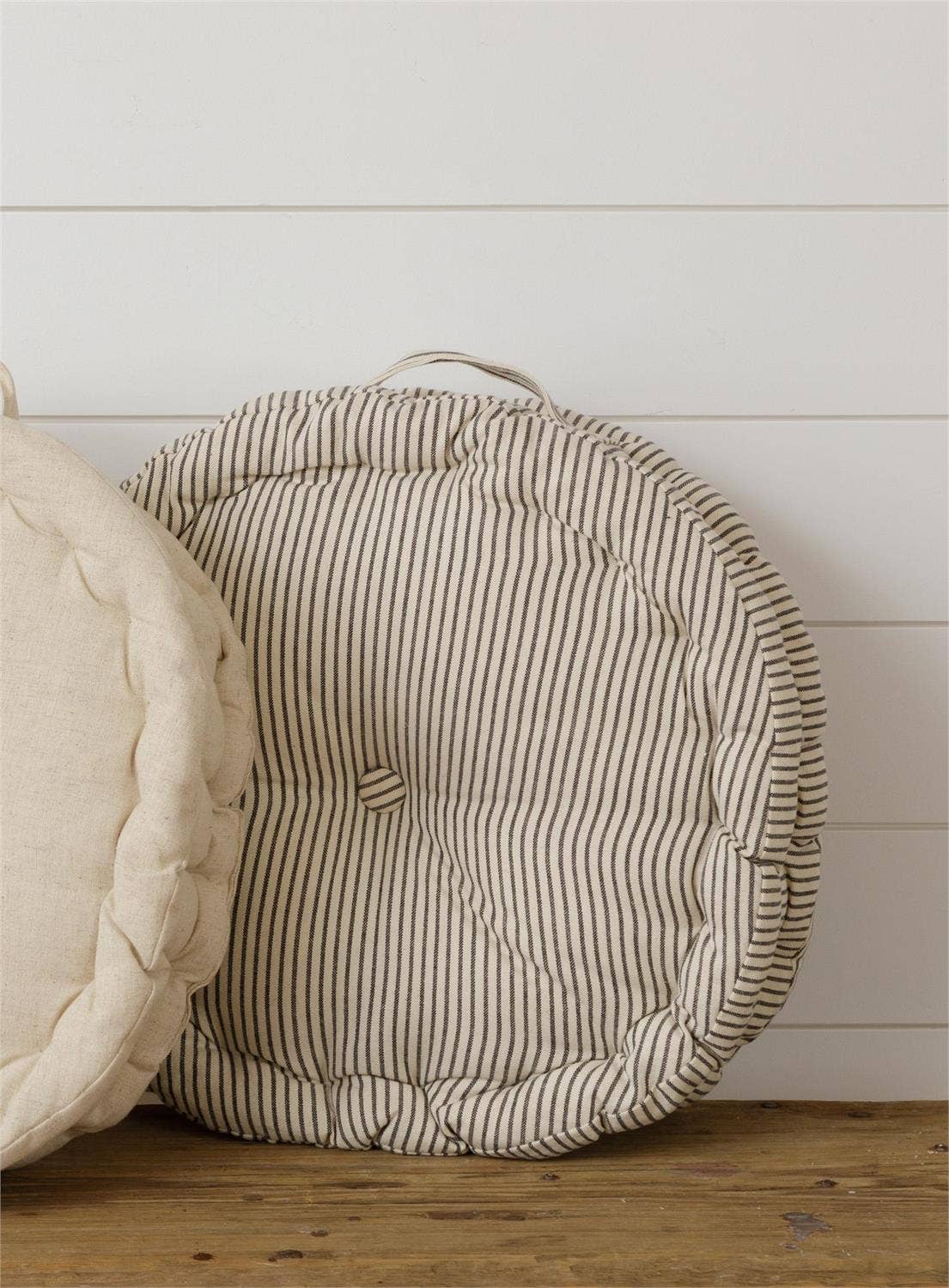 Striped Round Cushion
