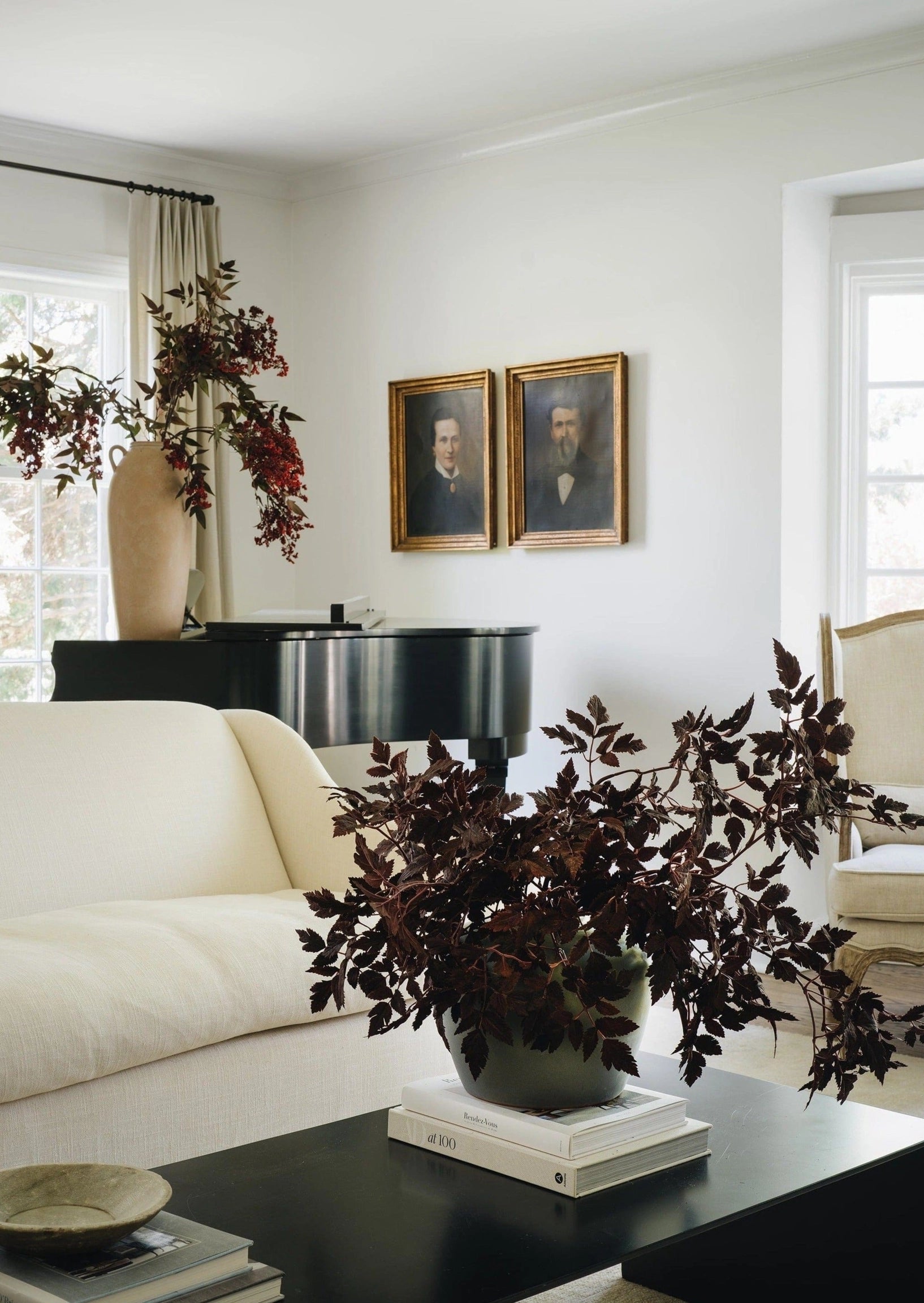 Plum Faux Ramosa Garland