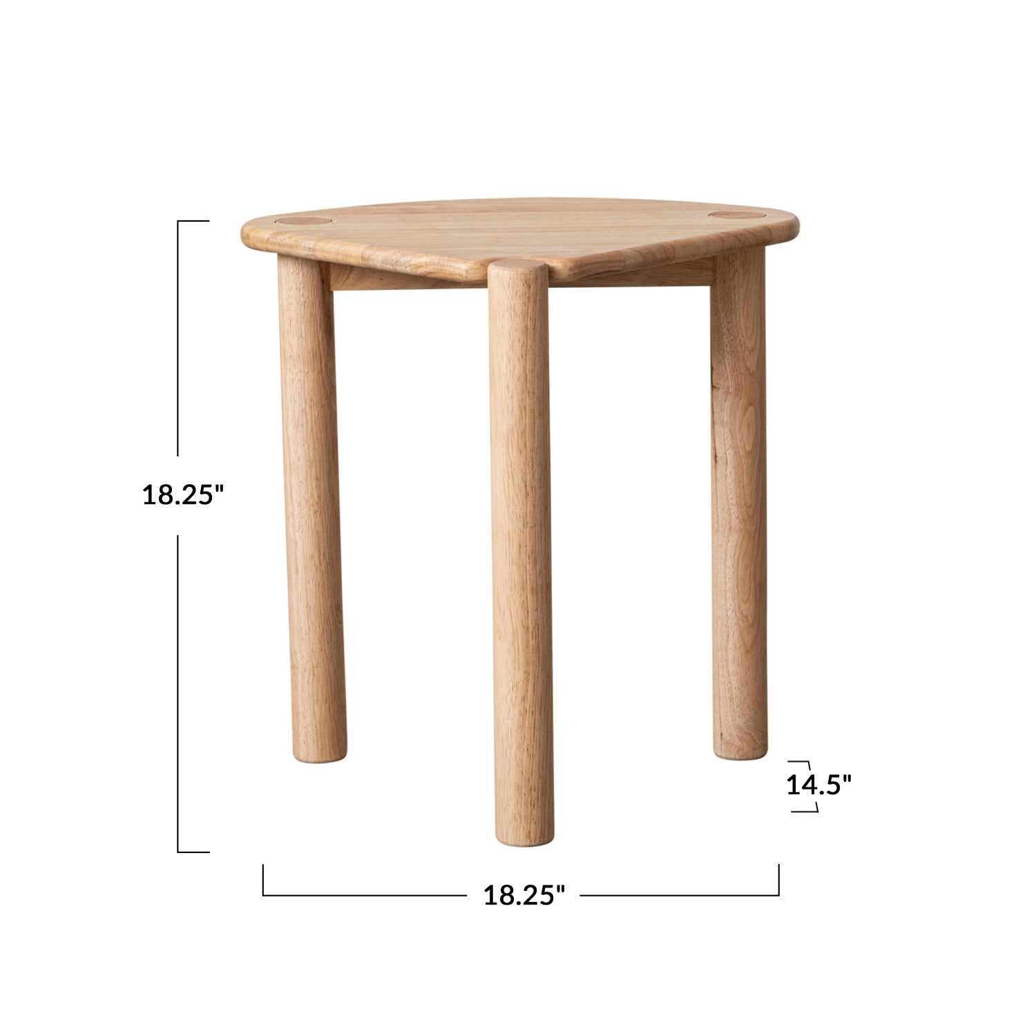 Rubberwood Table, Natural