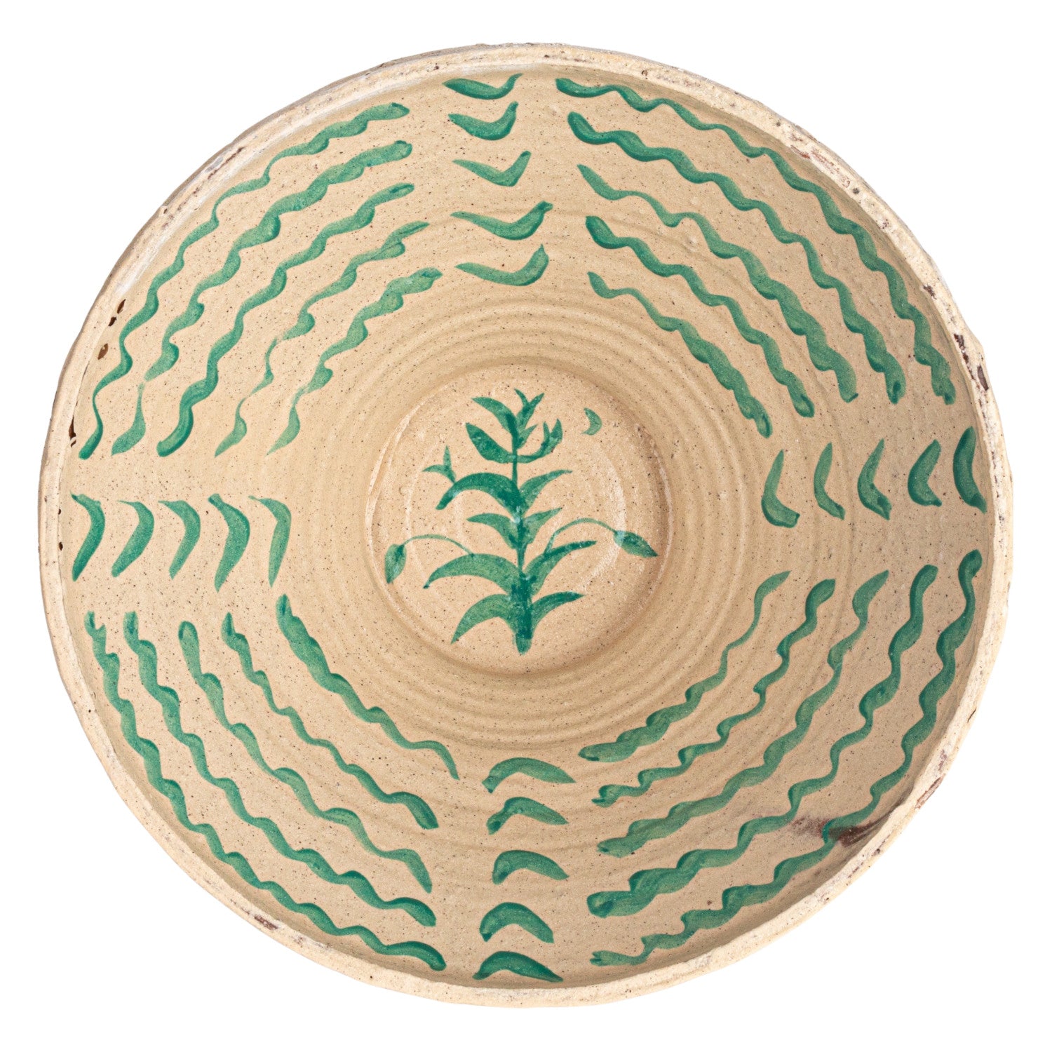 Hand-Painted Terra-cotta Bowl