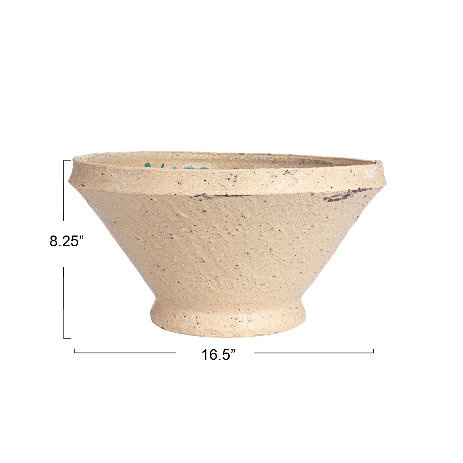 Hand-Painted Terra-cotta Bowl