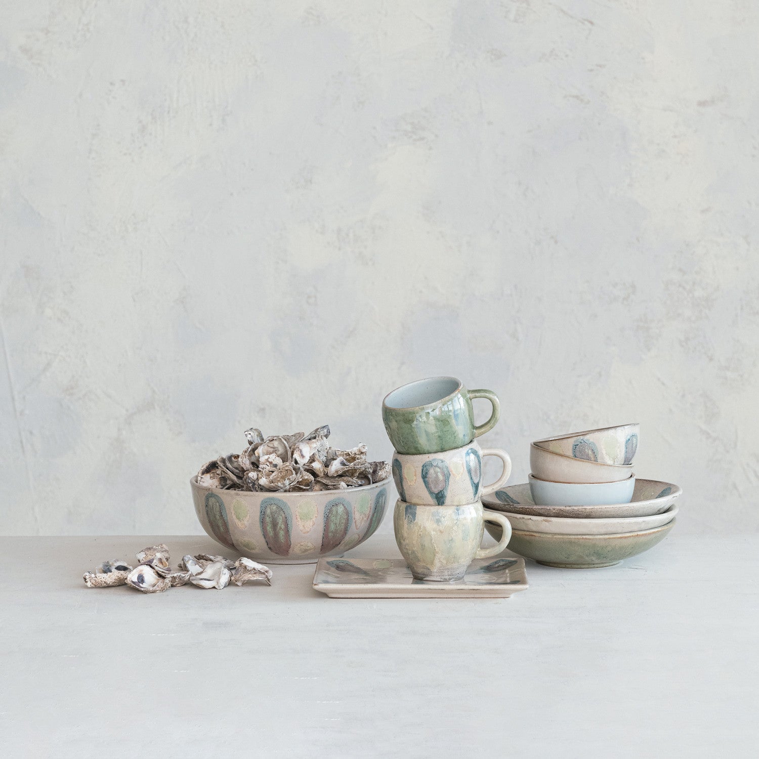 Hand-Painted Stoneware Platter