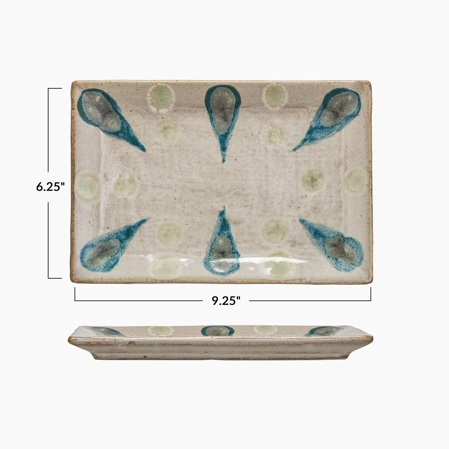 Hand-Painted Stoneware Platter