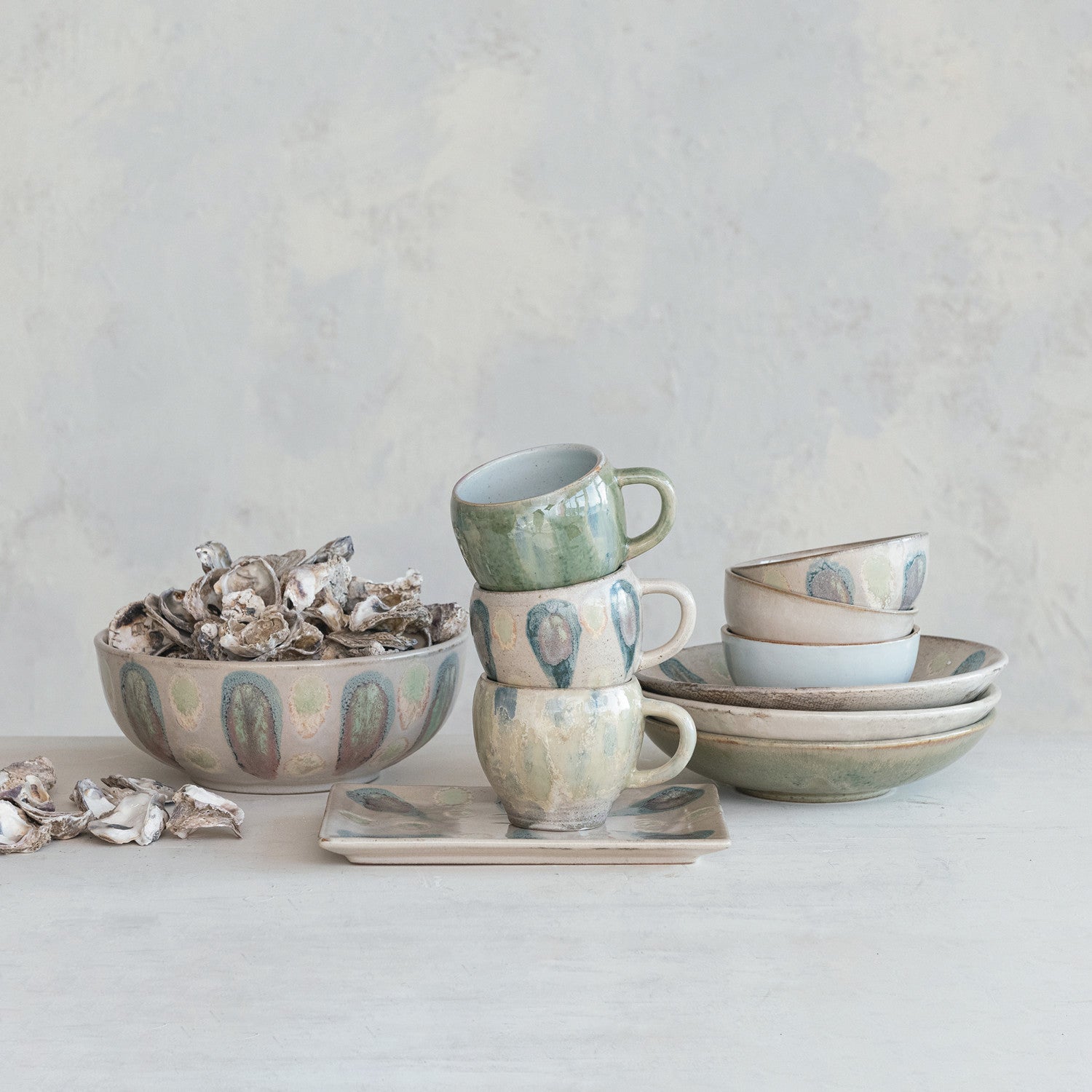 Hand-Painted Stoneware Bowl