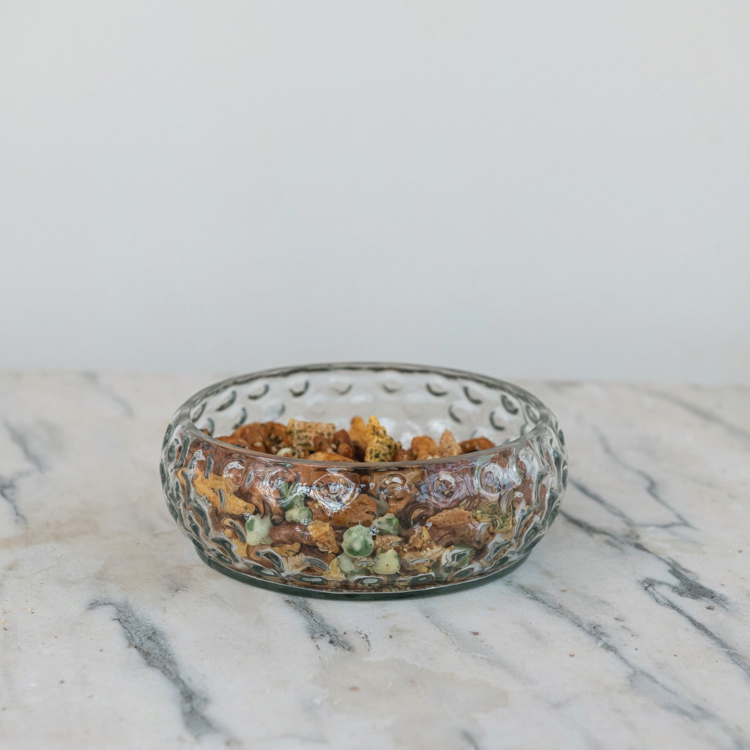 Hand-Blown Hobnail Bowl