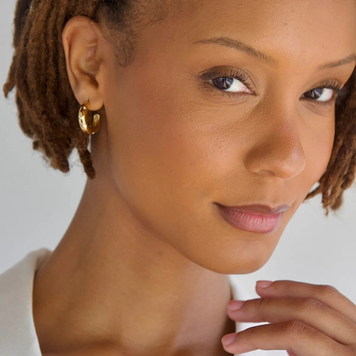 Darby Sunburst Hoop Earring