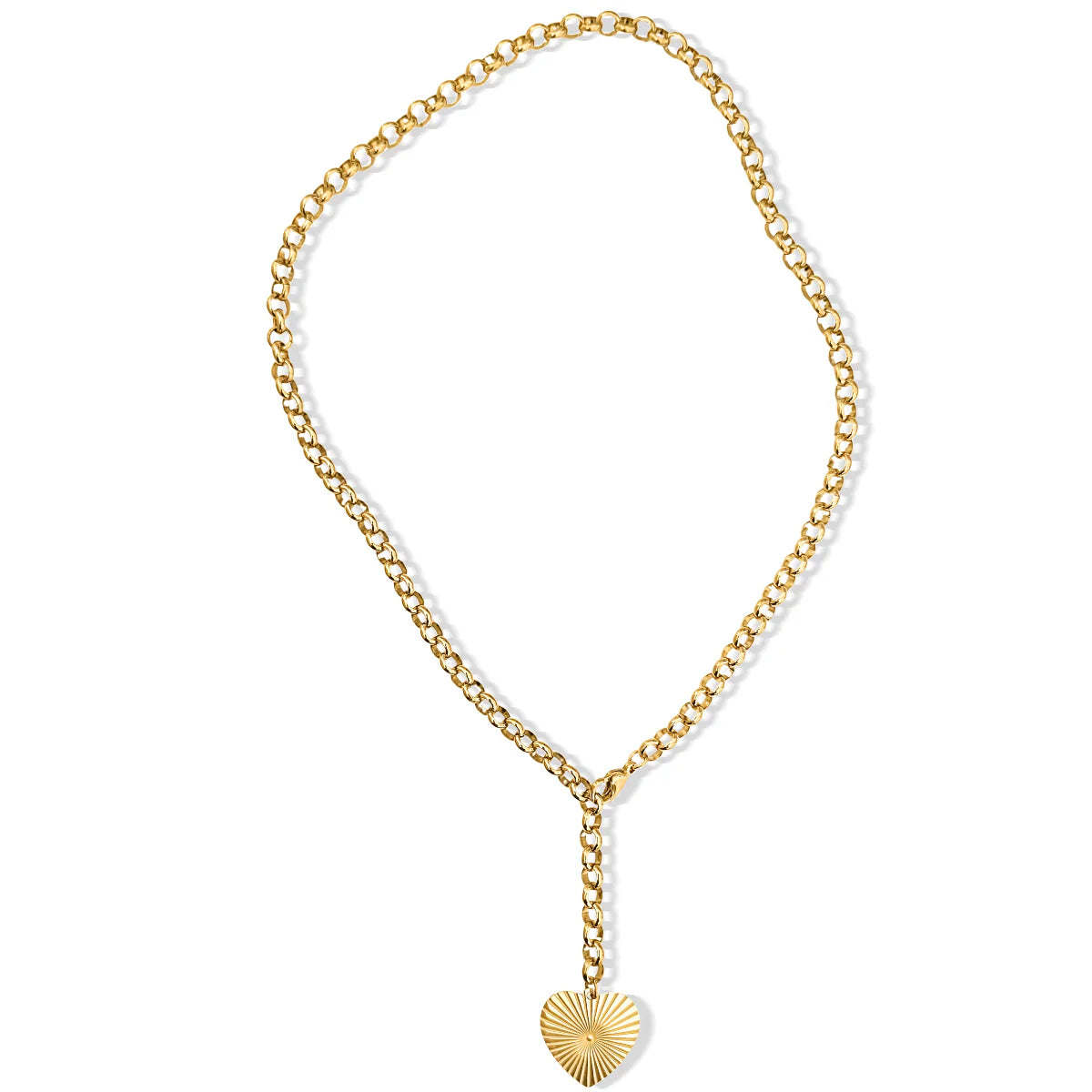 Shiloh Heart Lariat Necklace