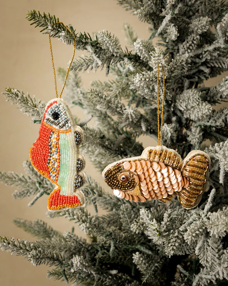 Beaded Fish Ornament