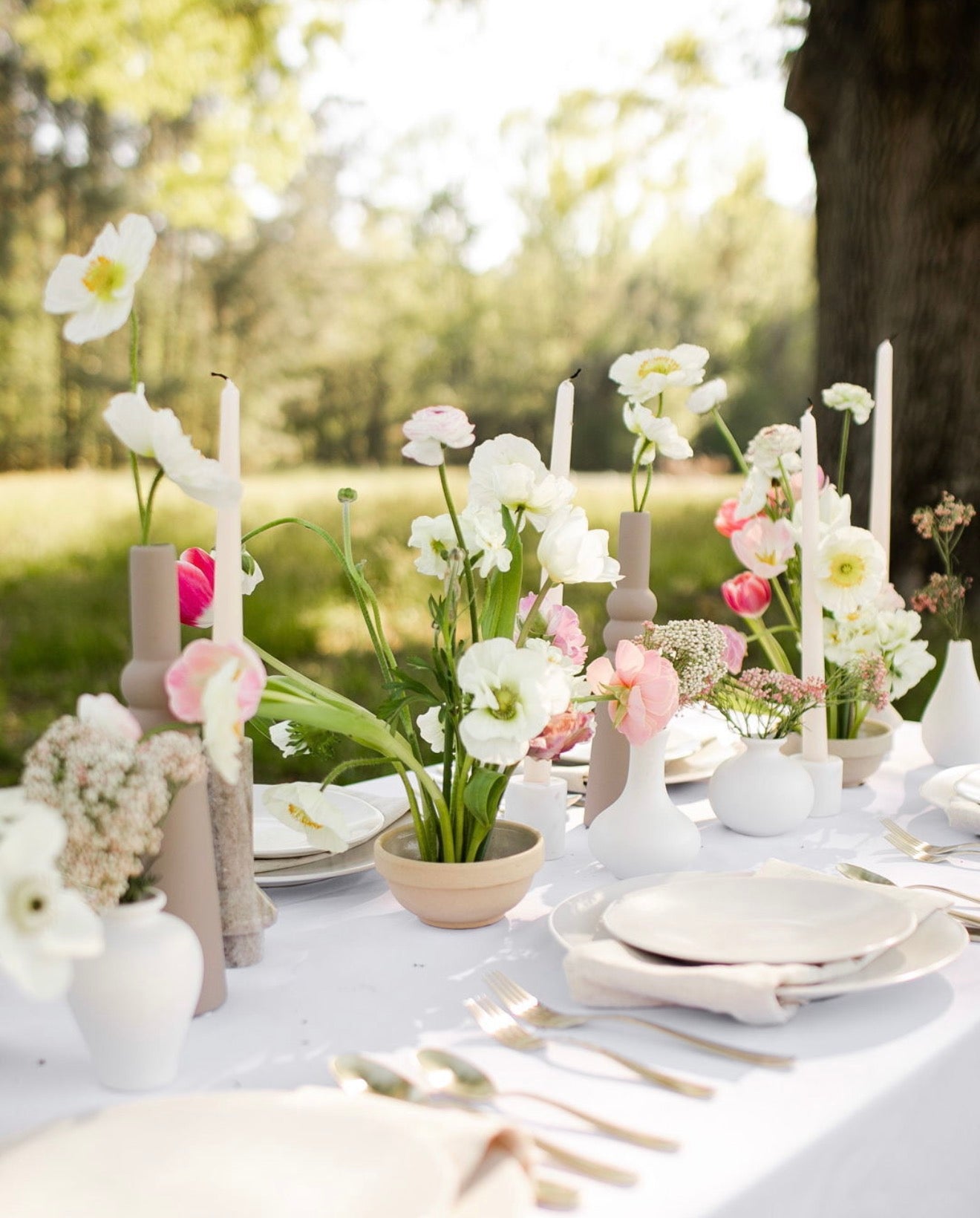 Neutral Stoneware Vase
