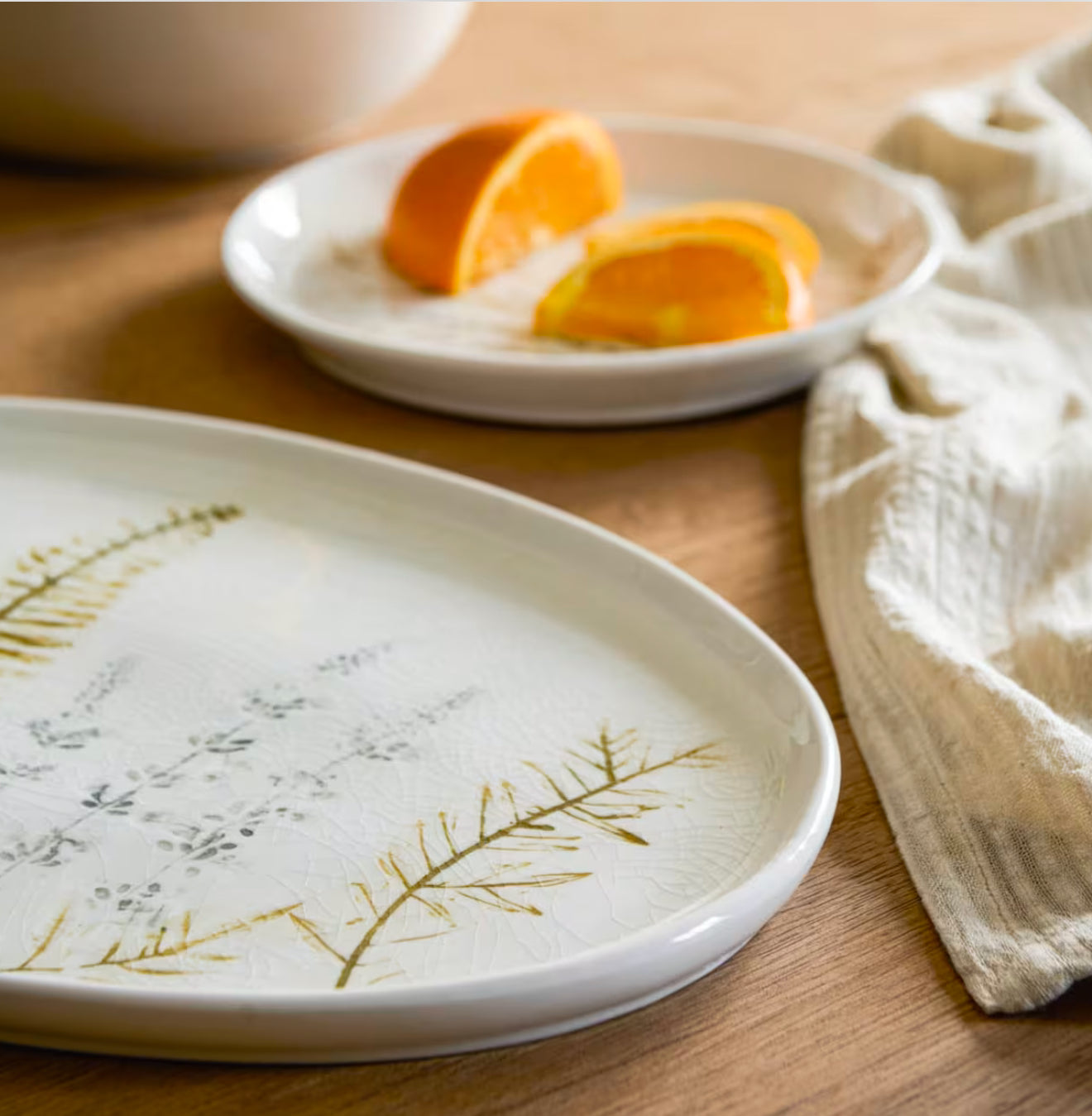 Pressed Floral Platter