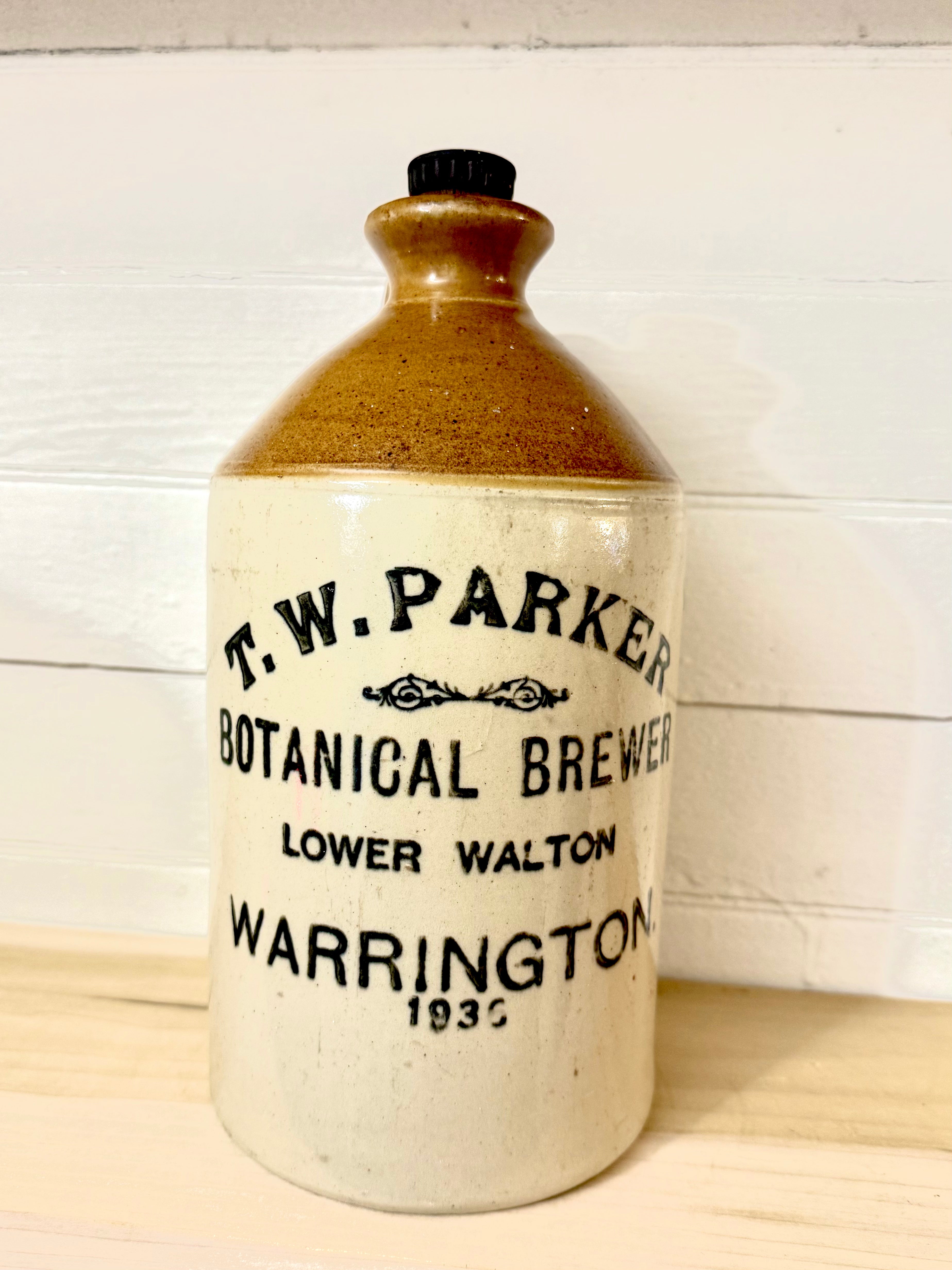 Antique Botanical Brewers Jug