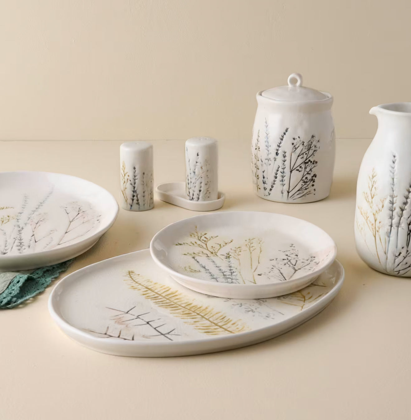 Pressed Floral Platter