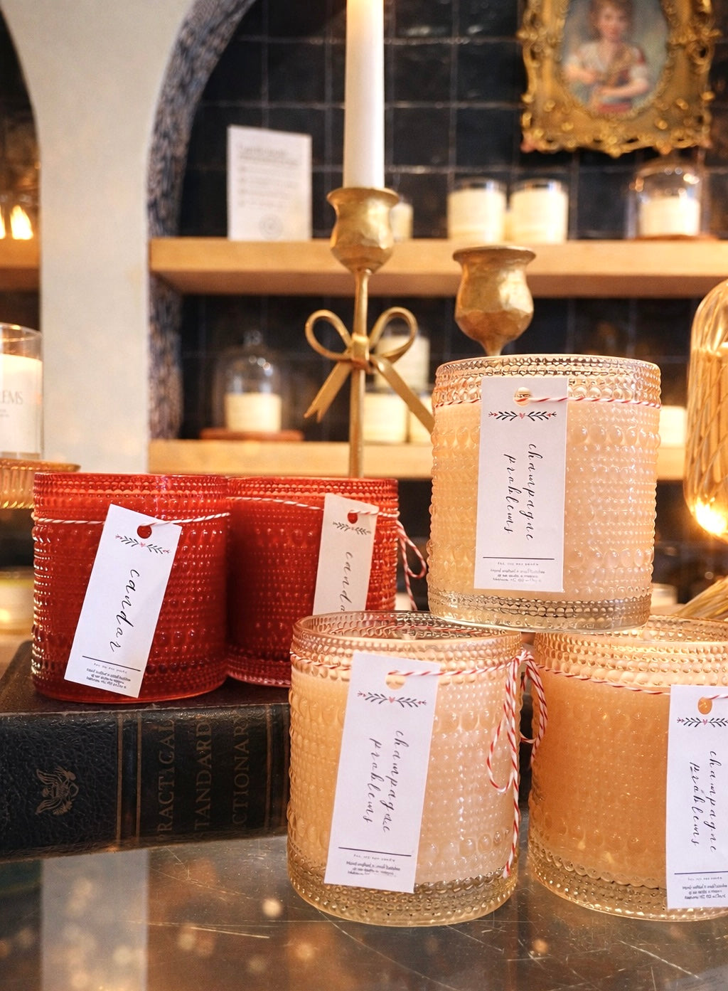 Glass Seasonal Candle