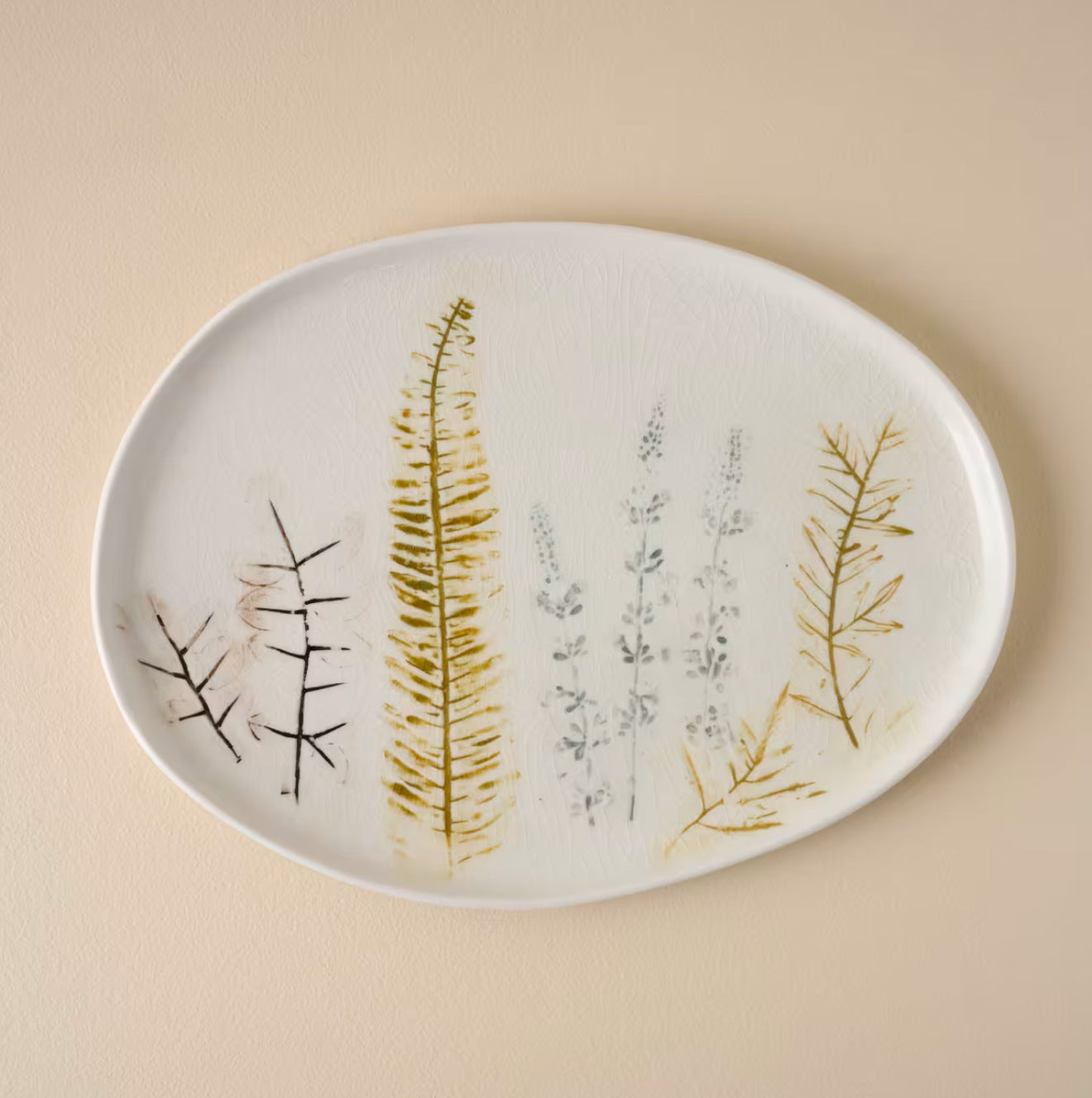 Pressed Floral Platter