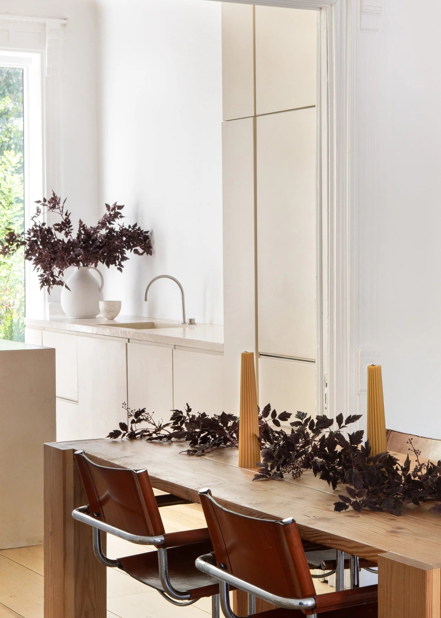 Plum Faux Ramosa Garland