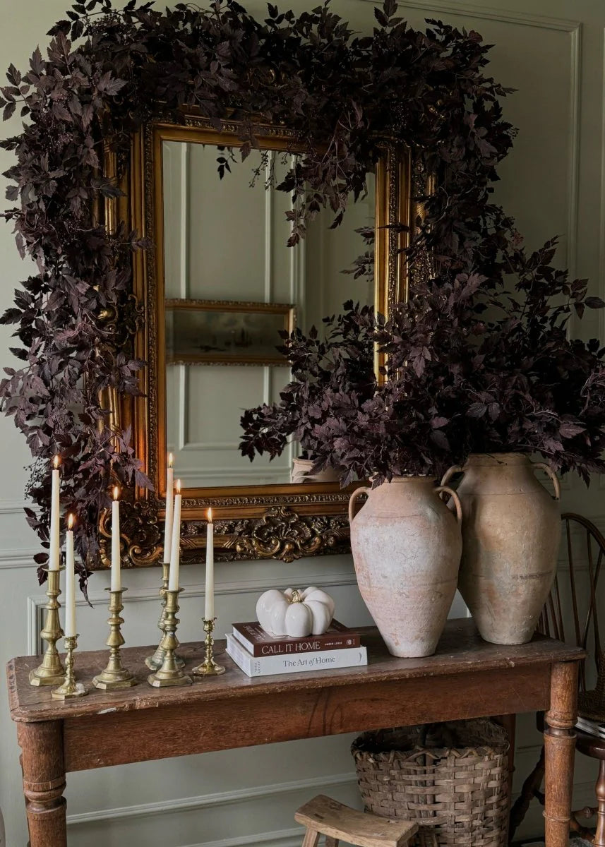 Plum Faux Ramosa Garland