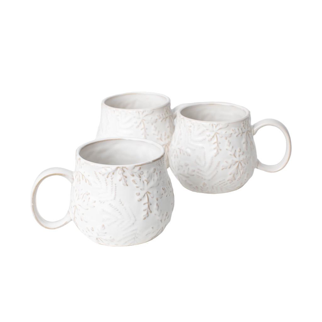 Snowflake Embossed Mug