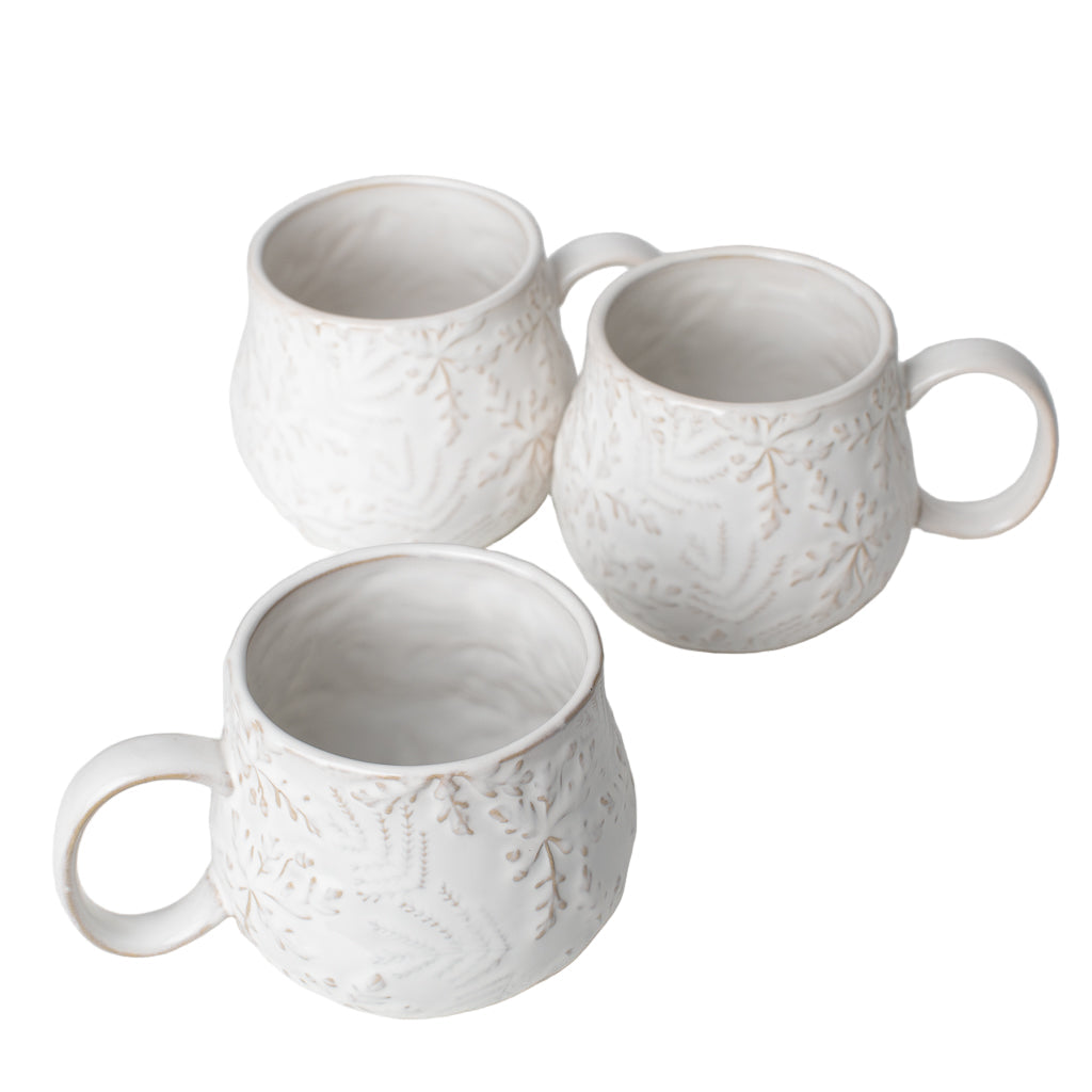 Snowflake Embossed Mug