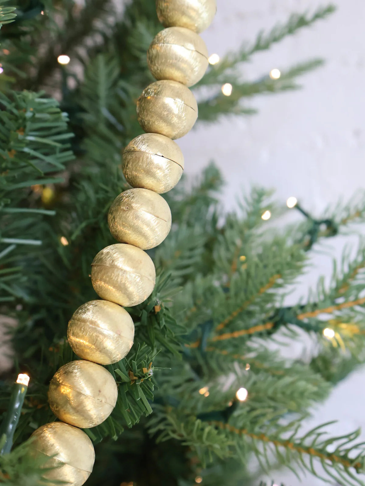 Embossed Metal Ball Garland