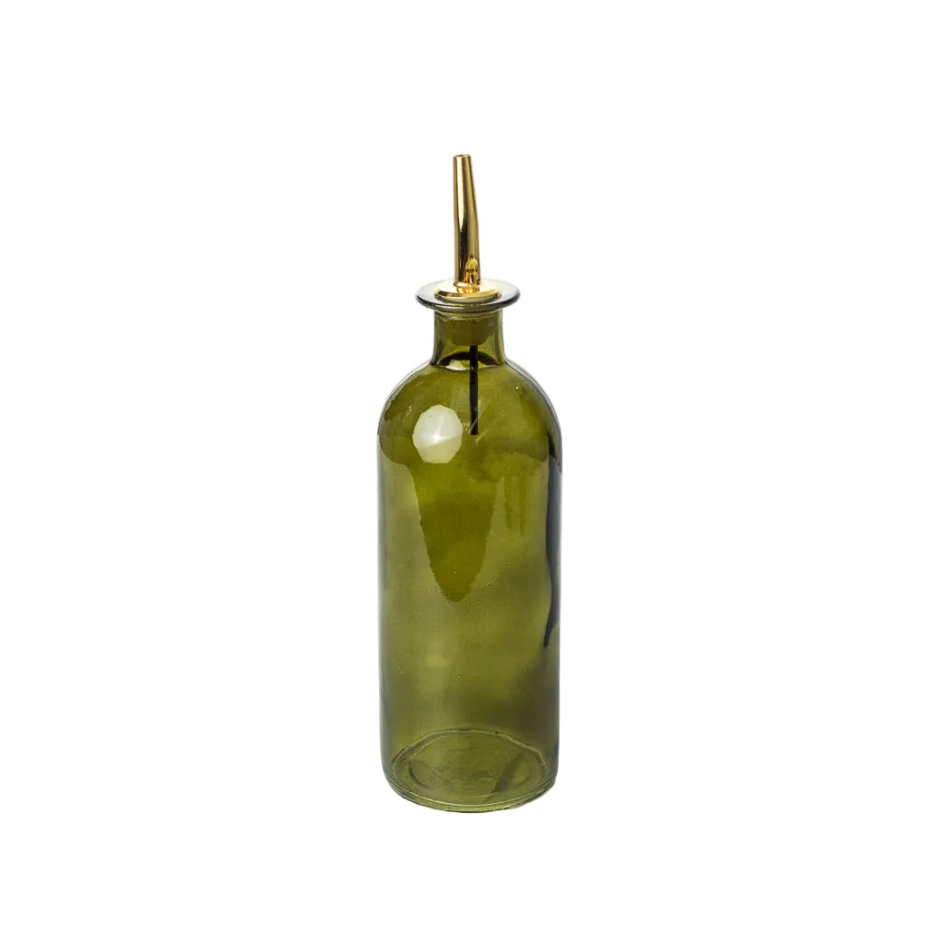 Olive Glass Bottle