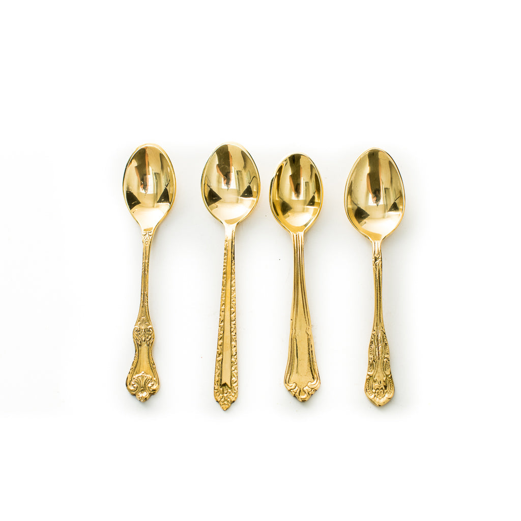 Embossed Gold Spoon