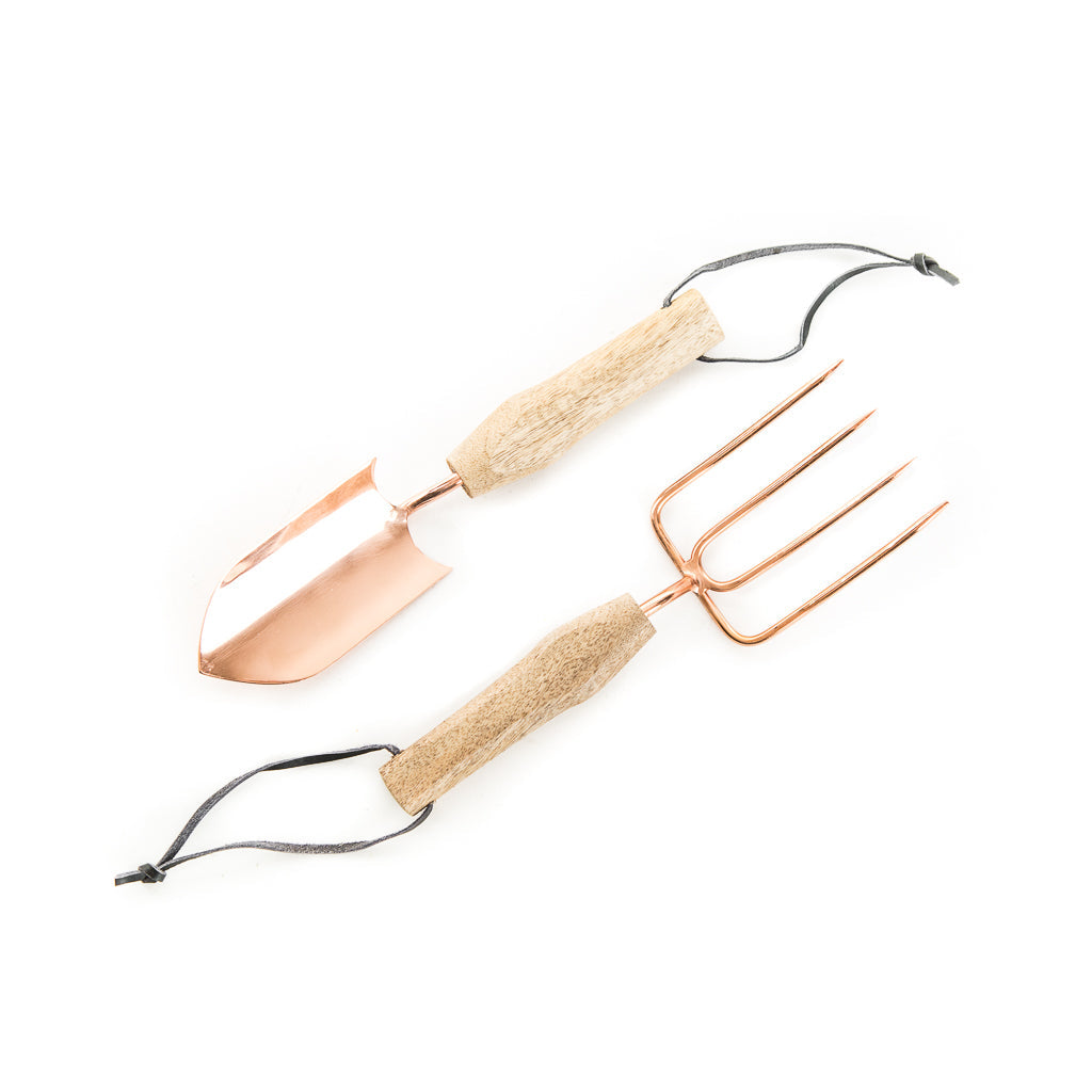 Copper Garden Tool Set