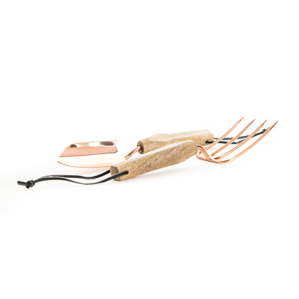 Copper Garden Tool Set