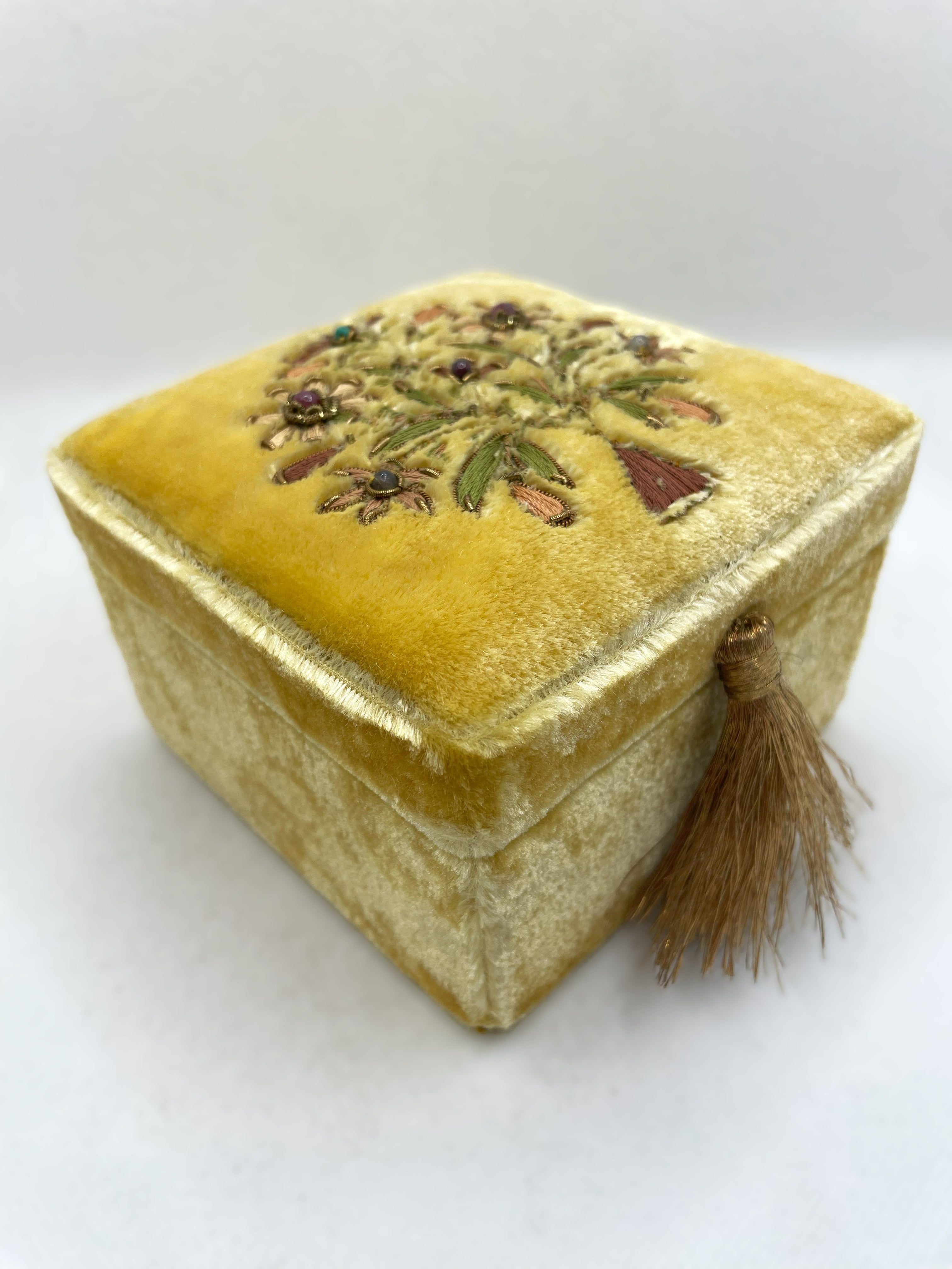 Gold Velvet Keepsake Box