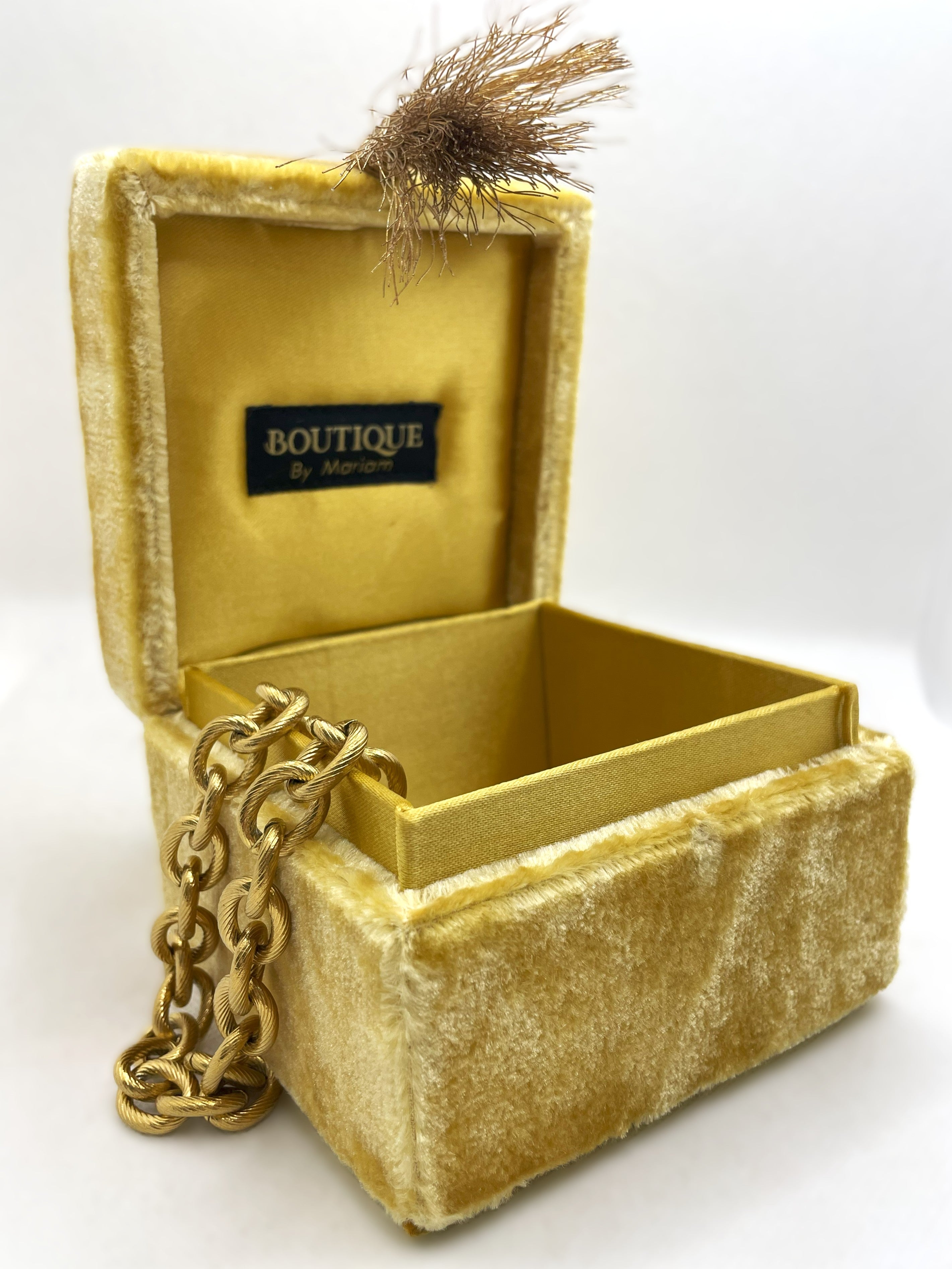 Gold Velvet Keepsake Box