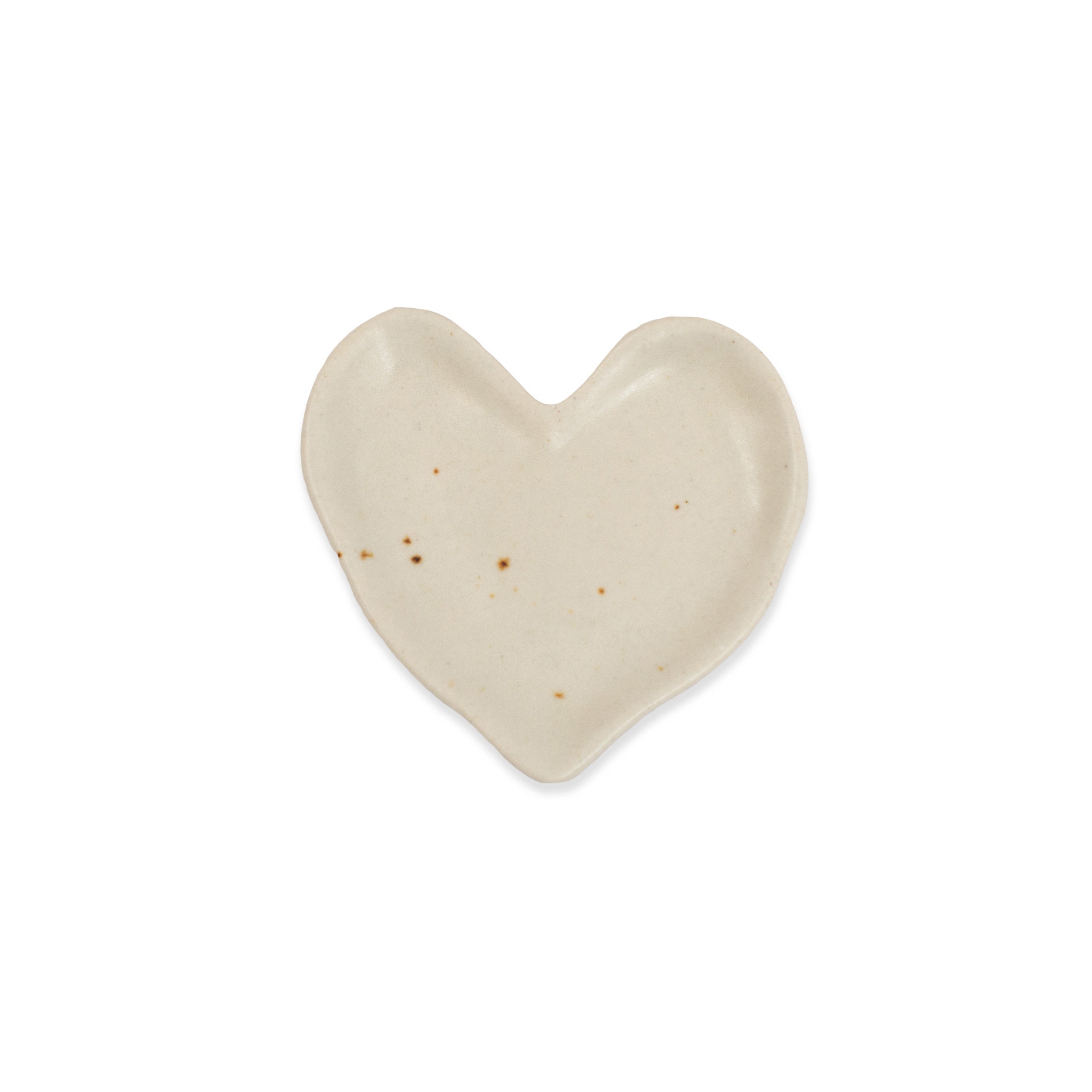 Speckled Ceramic Heart Dish